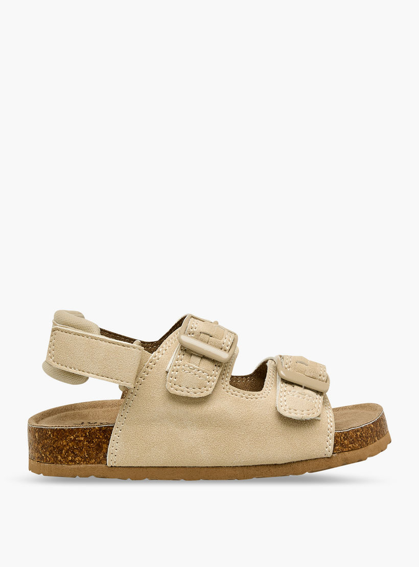 صندل بتفاصيل إبزيم وشريط إغلاق لاصق للأولاد من جونيورز-boys-shoes-sandals-image-2