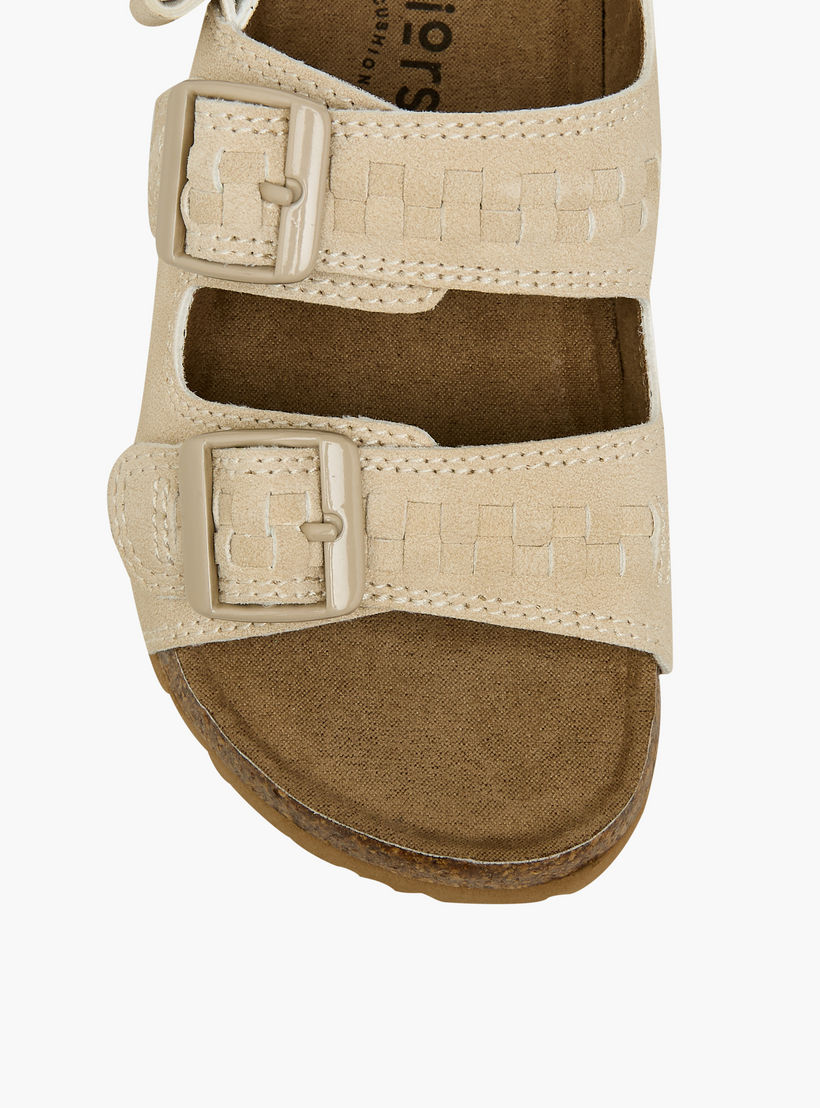 صندل بتفاصيل إبزيم وشريط إغلاق لاصق للأولاد من جونيورز-boys-shoes-sandals-image-3