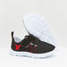 Embroidered Sneakers with Hook and Loop Closure-Boy's Sports Shoes-thumbnail-3
