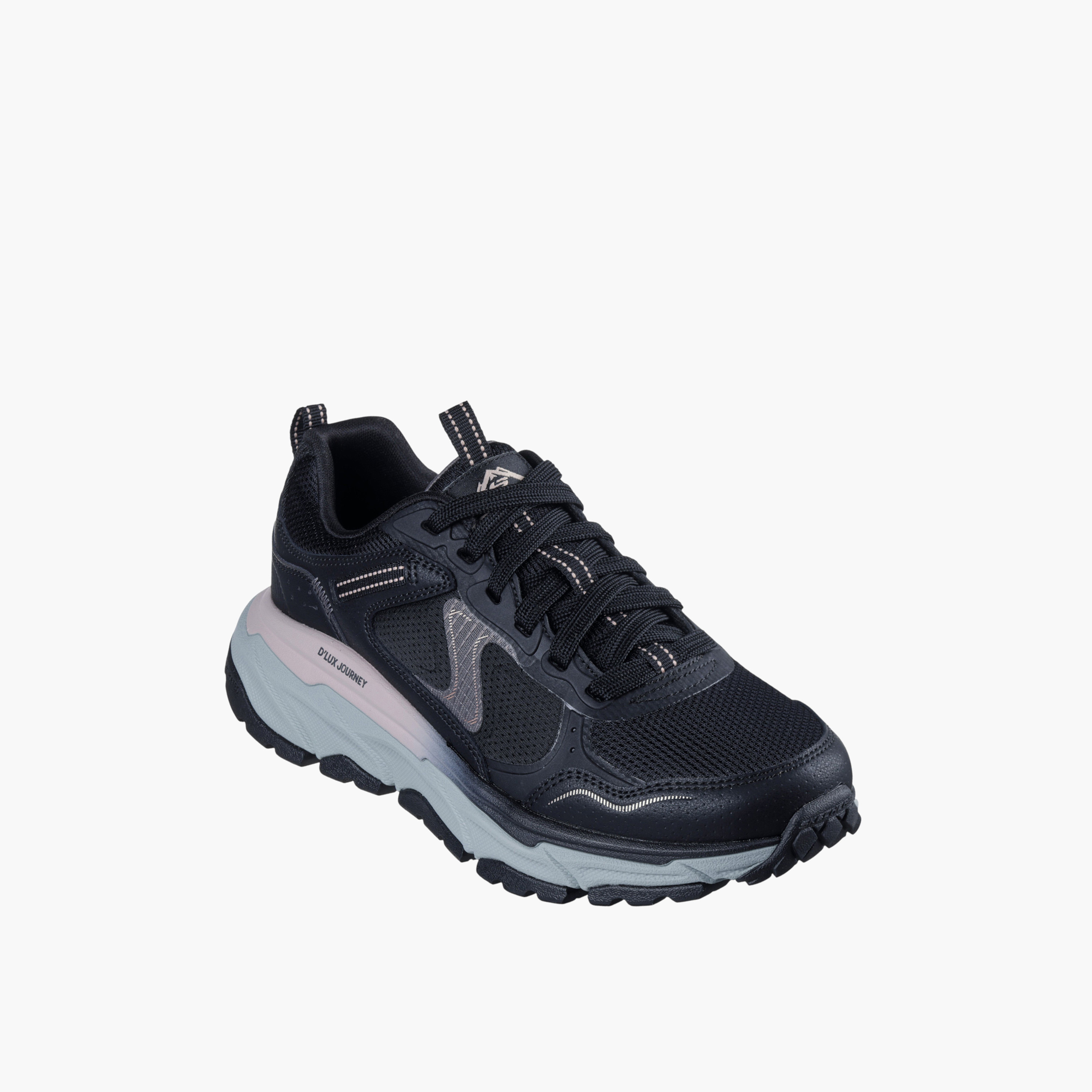 Skechers Women D'LUX JOURNEY Panelled Lace-Up Sports Shoes-women-shoes-sports-image-1