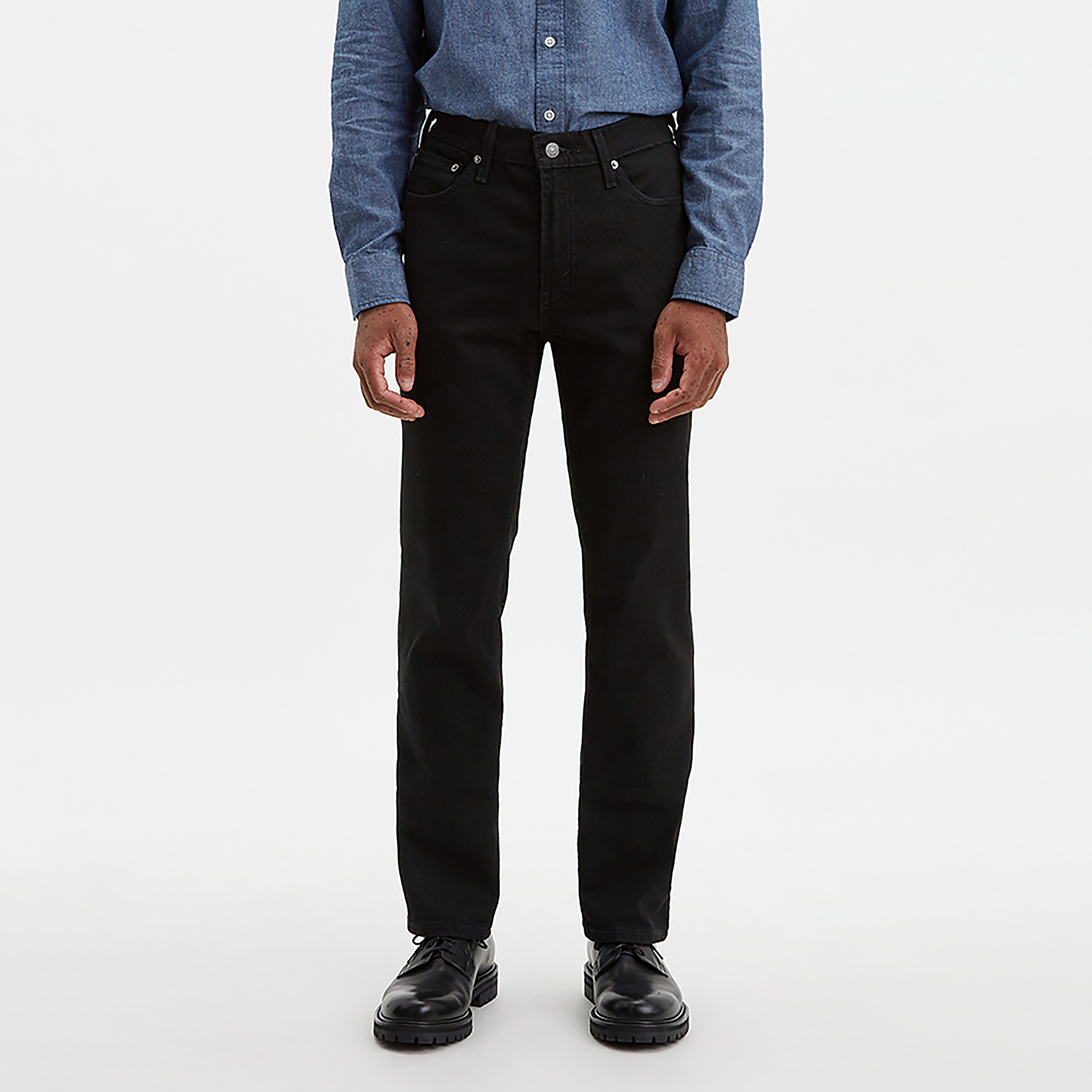Levi's 541 Tapered Fit Black 5 Pockets Men's Jeans Inseam 32-men-clothing-bottoms-jeans-image-1