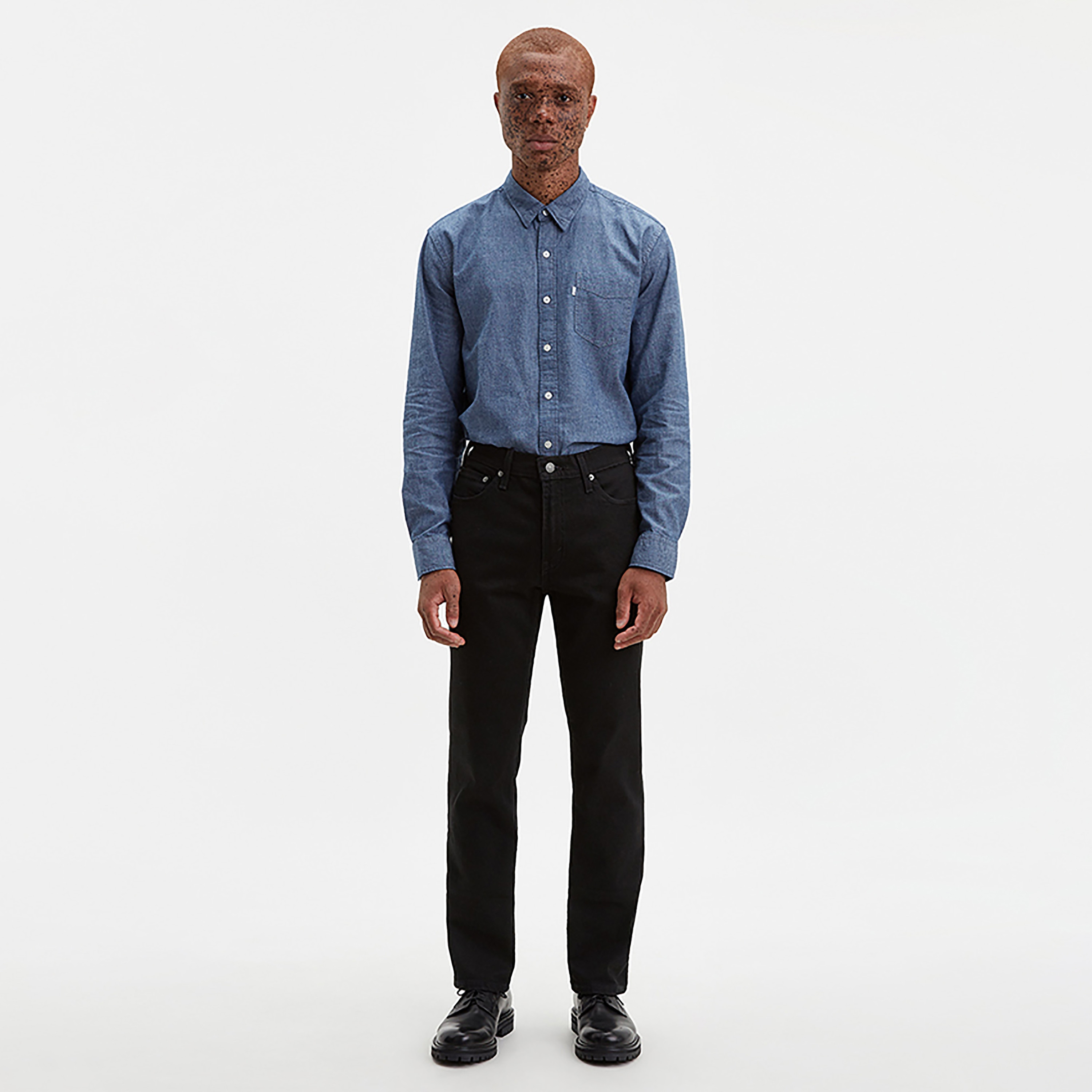 بنطال جينز Levi's 541 مدبب باللون الأسود بخمسة جيوب للرجال، درزة داخلية 32-men-clothing-bottoms-jeans-image-2