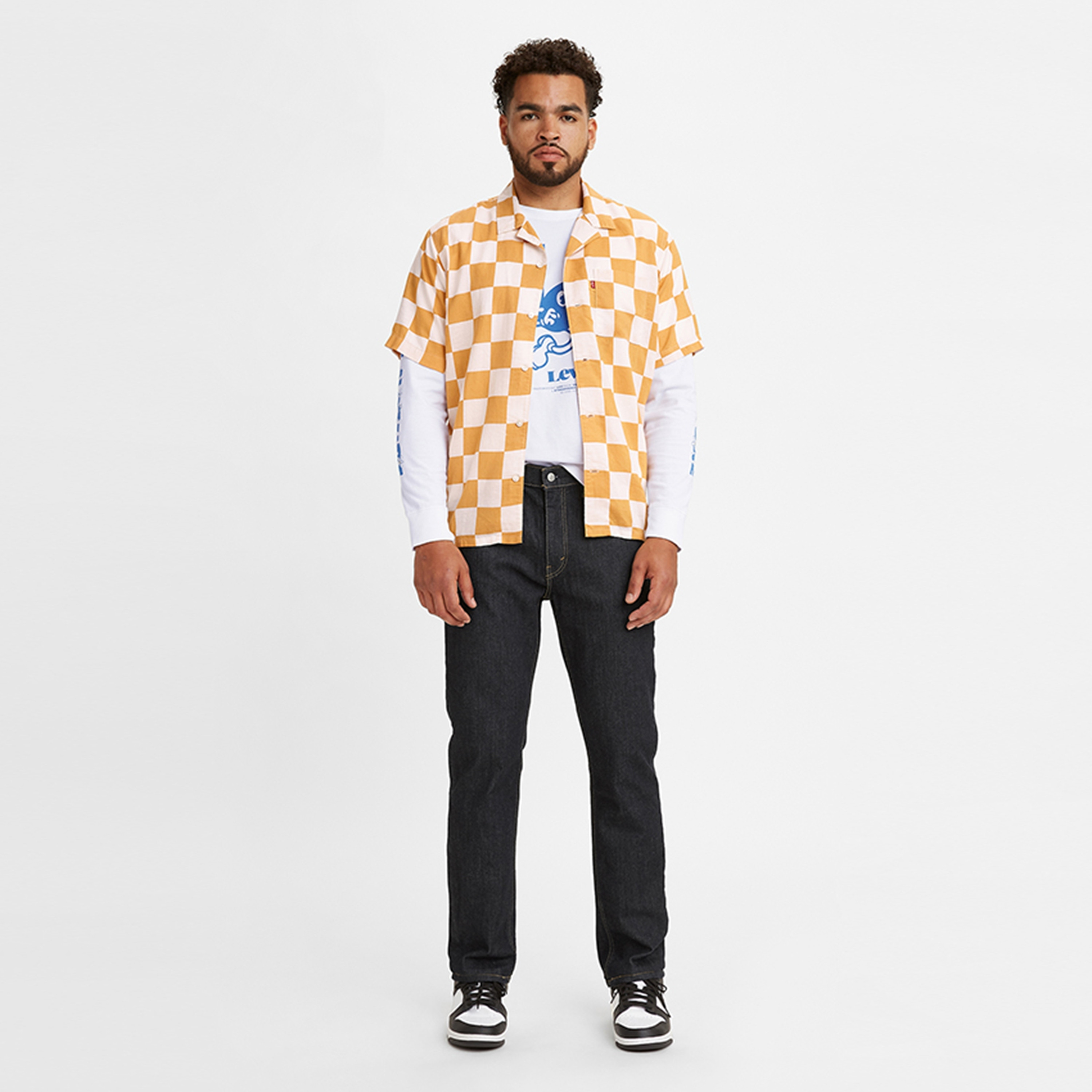 بنطلون جينز رجالي 541 ضيق أسود اللون بخمسة جيوب، مقاس 32 من ليفايس-men-clothing-jeans-image-2