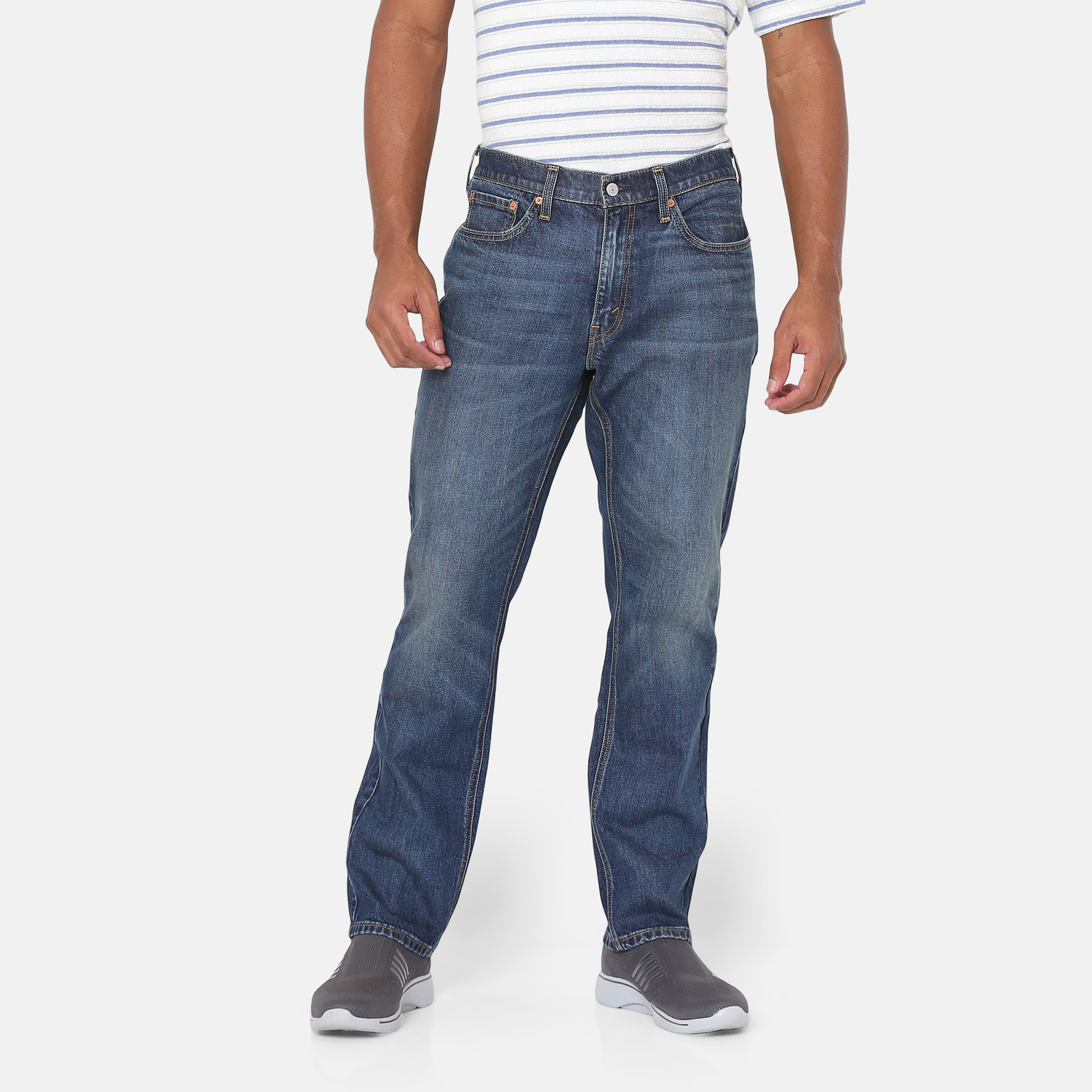 بنطال جينز رجالي Levi's 541 مدبب باللون النيلي و5 جيوب-men-clothing-bottoms-jeans-image-1