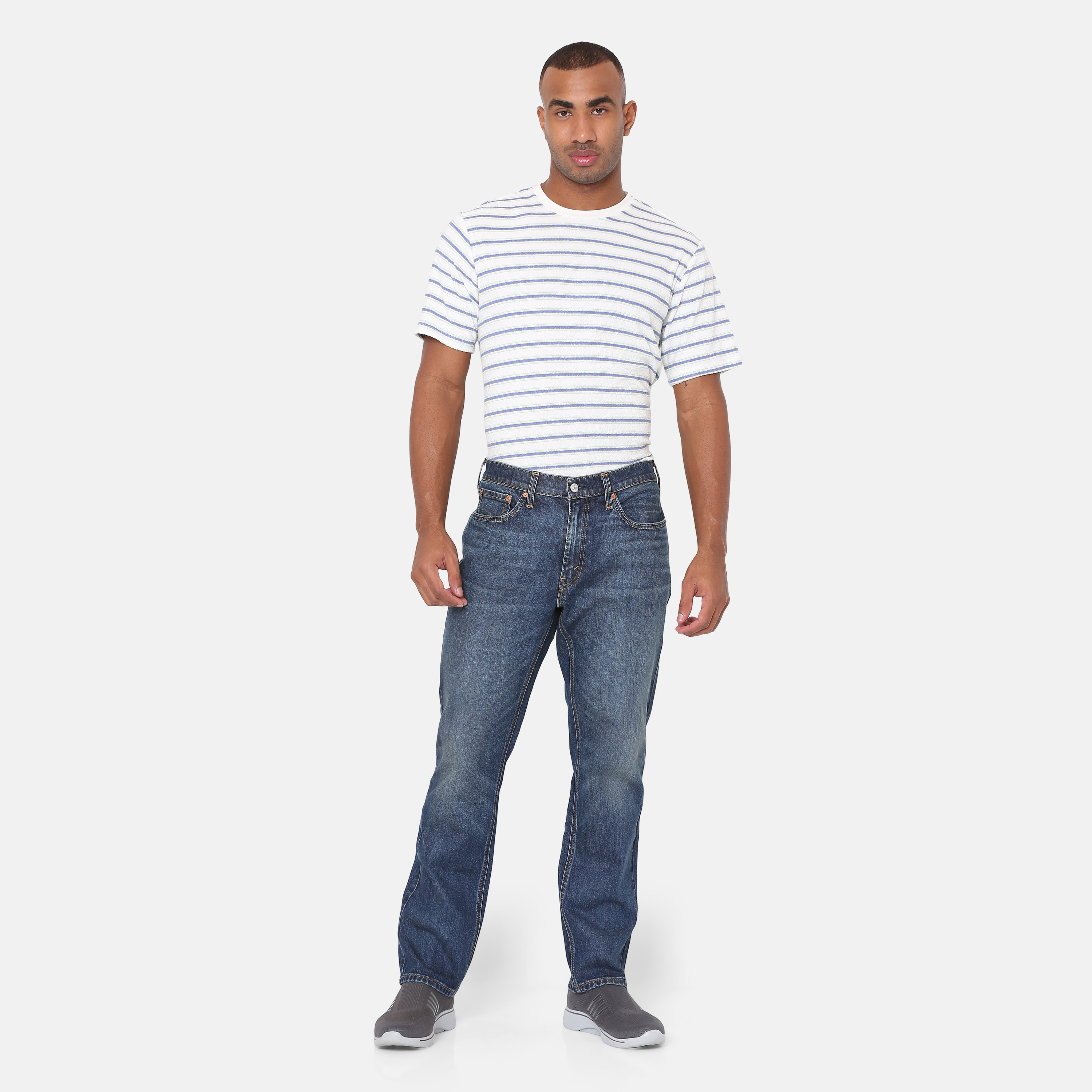 بنطال جينز رجالي Levi's 541 مدبب باللون النيلي و5 جيوب-men-clothing-bottoms-jeans-image-2