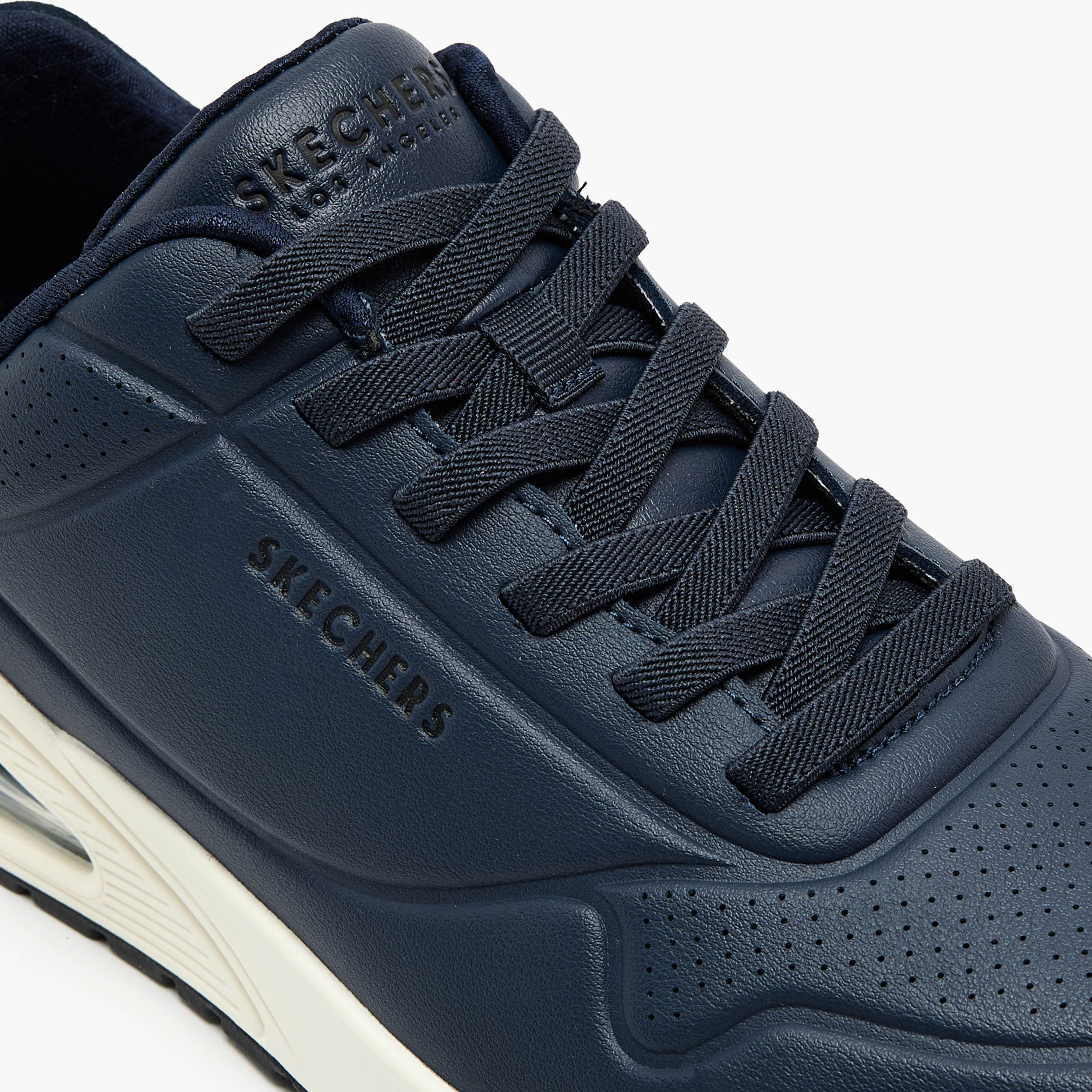 Skechers Men's Uno Bungee Lace Low Ankle Sneakers 183007 | OE-sports-men-shoes-image-4