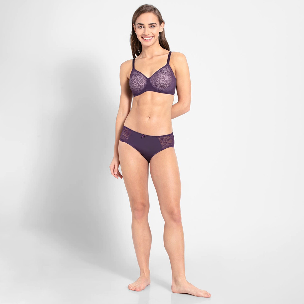 Jockey Women Purple Soft Cup Floral Spacer Padded Bra-women-clothing-lingerie-bras-image-4