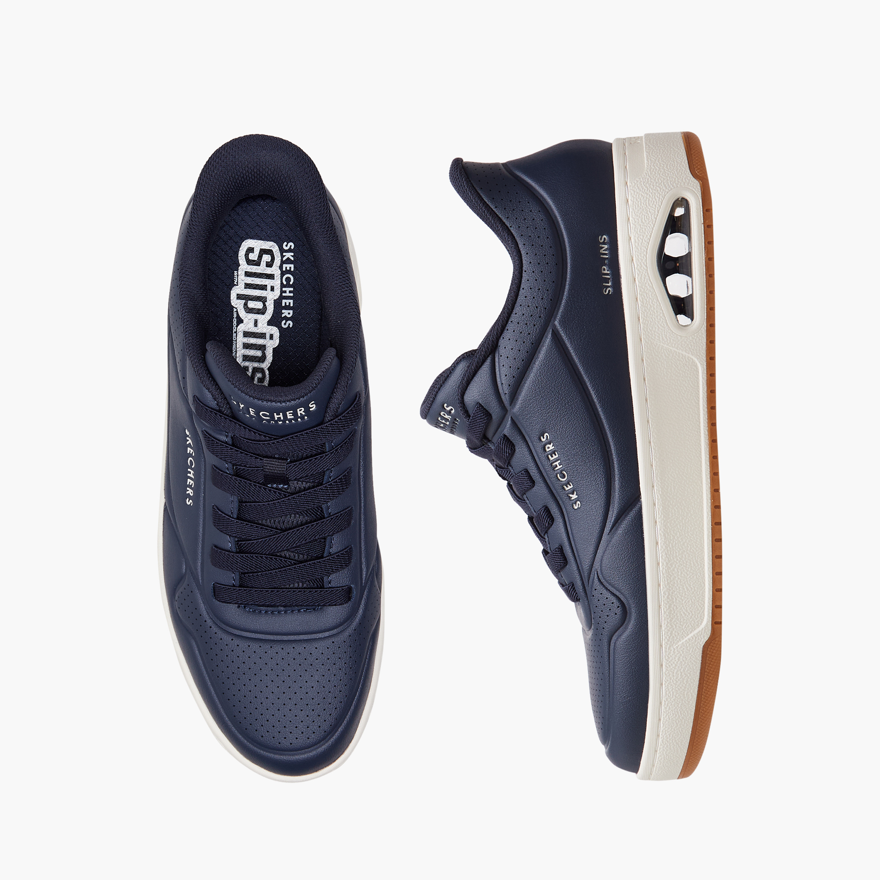 سكيتشرز- حذاء رياضي للرجال أونو سي تي ال برباط مطاطي وكاحل منخفض 183156 | OE-sports-men-shoes-image-1