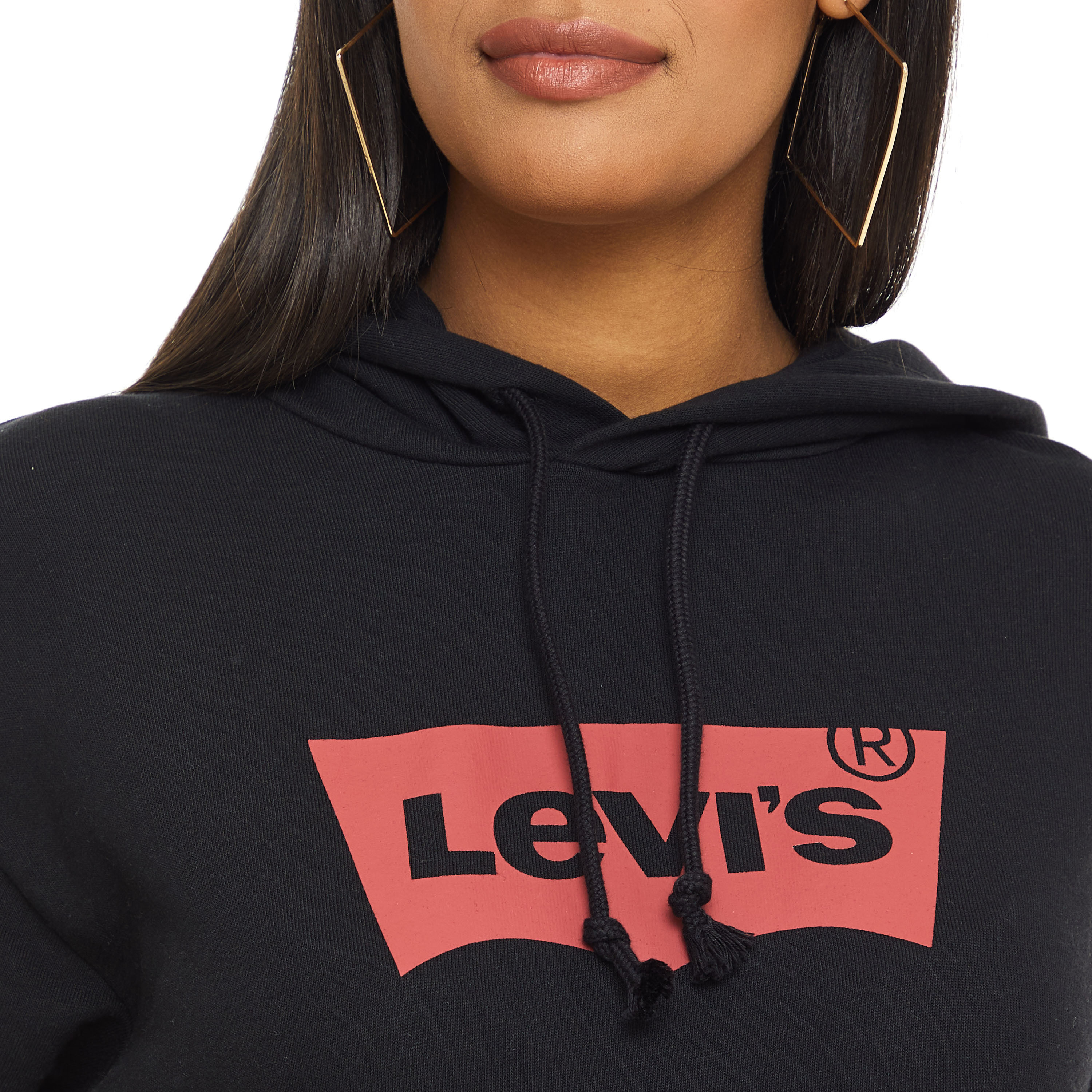 Levi's Women Black Logo Kangaroo Pocket Hoodie-women-clothing-hoodiesandsweatshirts-hoodies-image-4