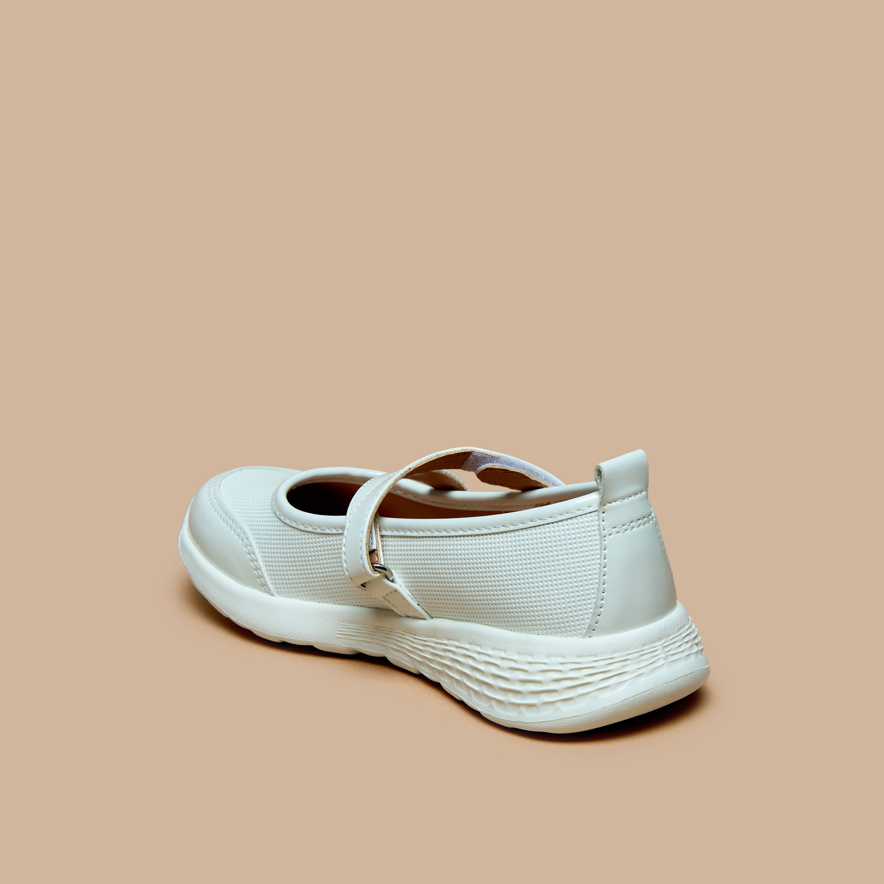 Little Missy Panelled Mary Jane Shoes with Hook and Loop Closure-girls-shoes-schoolshoes-image-12