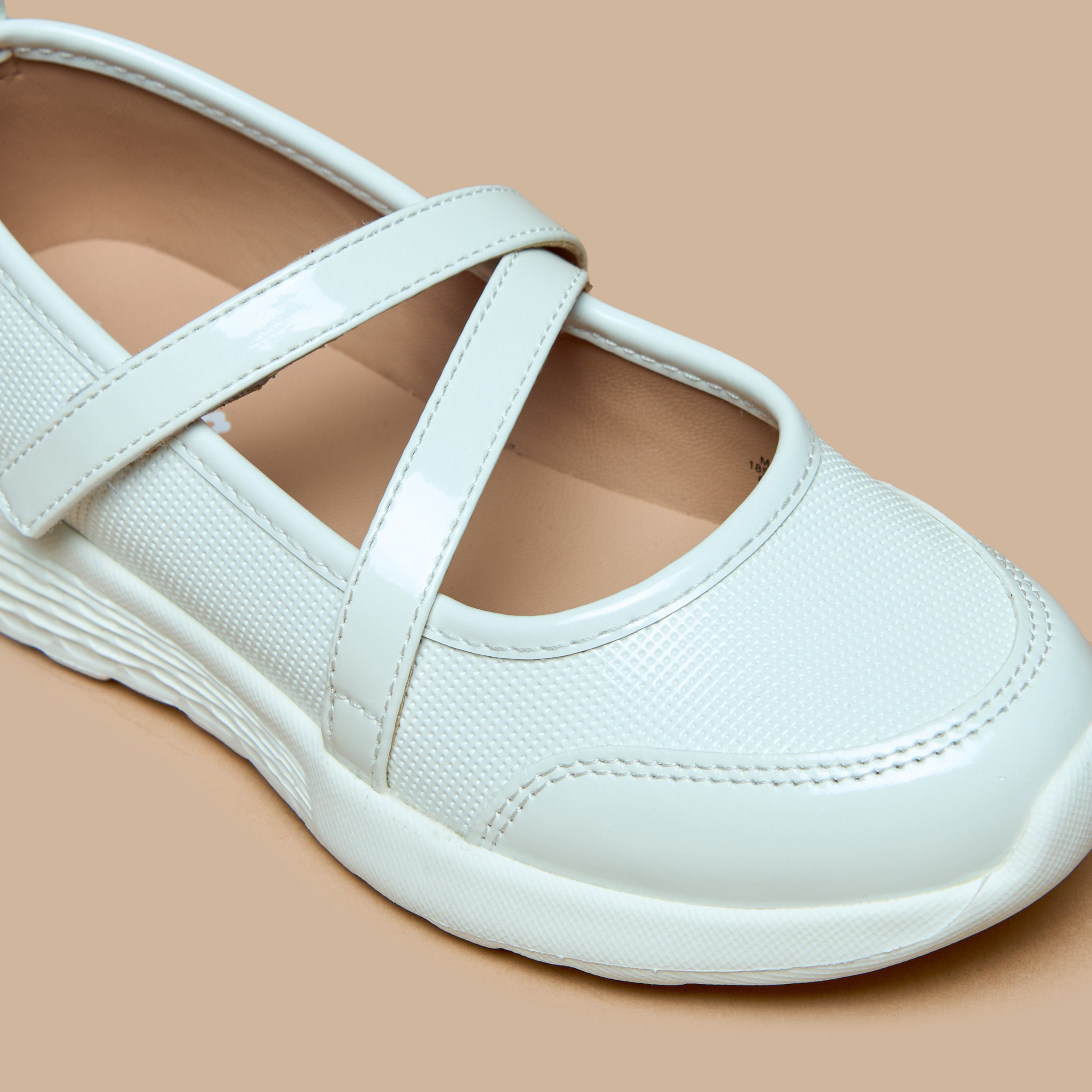Little Missy Panelled Mary Jane Shoes with Hook and Loop Closure-girls-shoes-schoolshoes-image-15