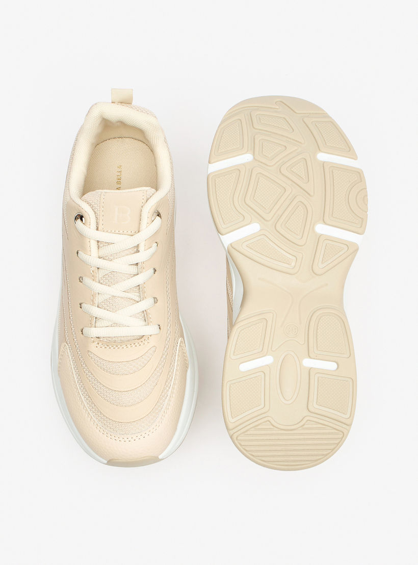 Flora Bella Textured Lace-Up Low Ankle Sneakers-women-shoes-sneakers-image-4