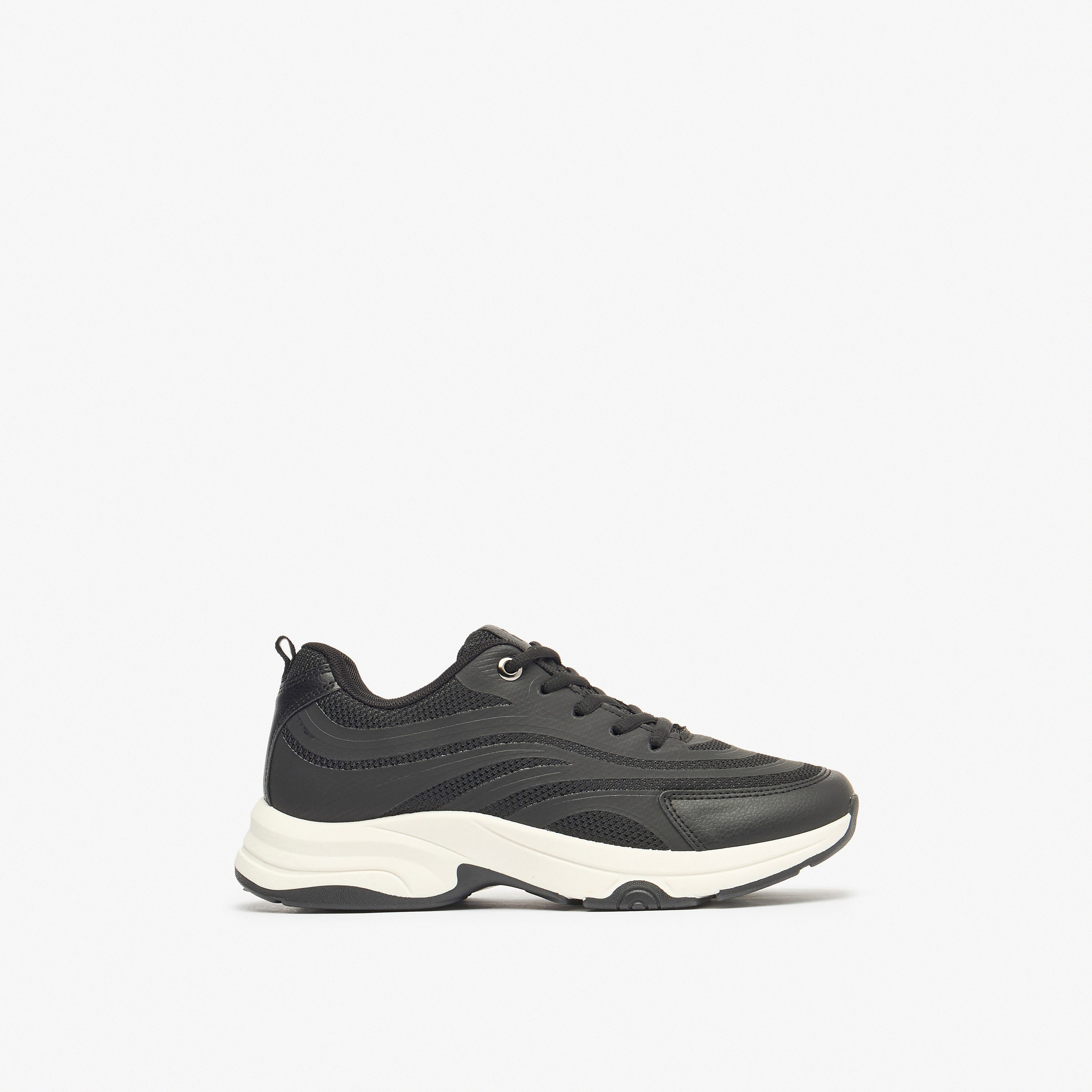 Flora Bella Textured Lace-Up Low Ankle Sneakers-women-shoes-sneakers-image-3