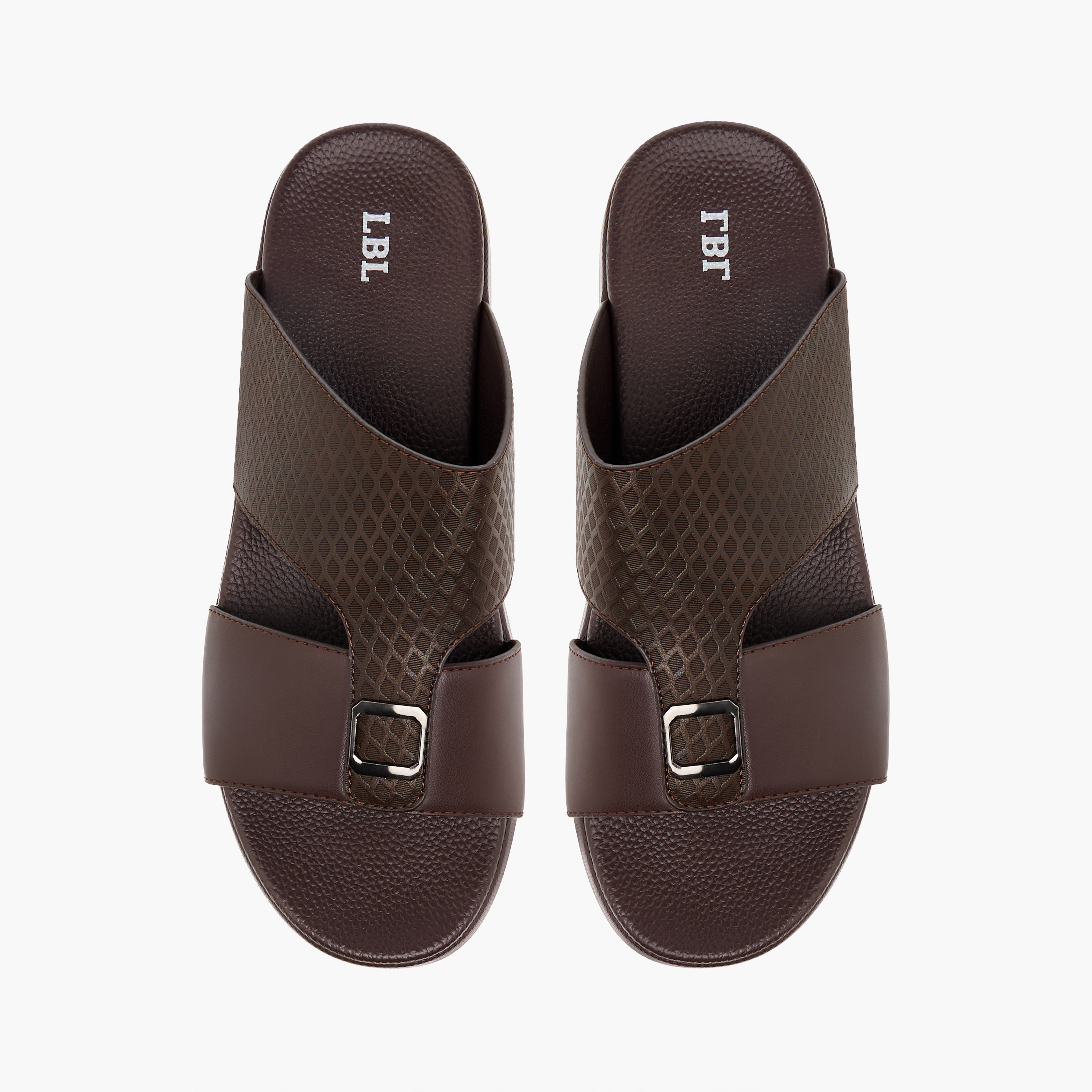 LBL by Shoexpress Textured Slip-On Comfort Sandals with Metallic Detail-men-shoes-sandals-image-1