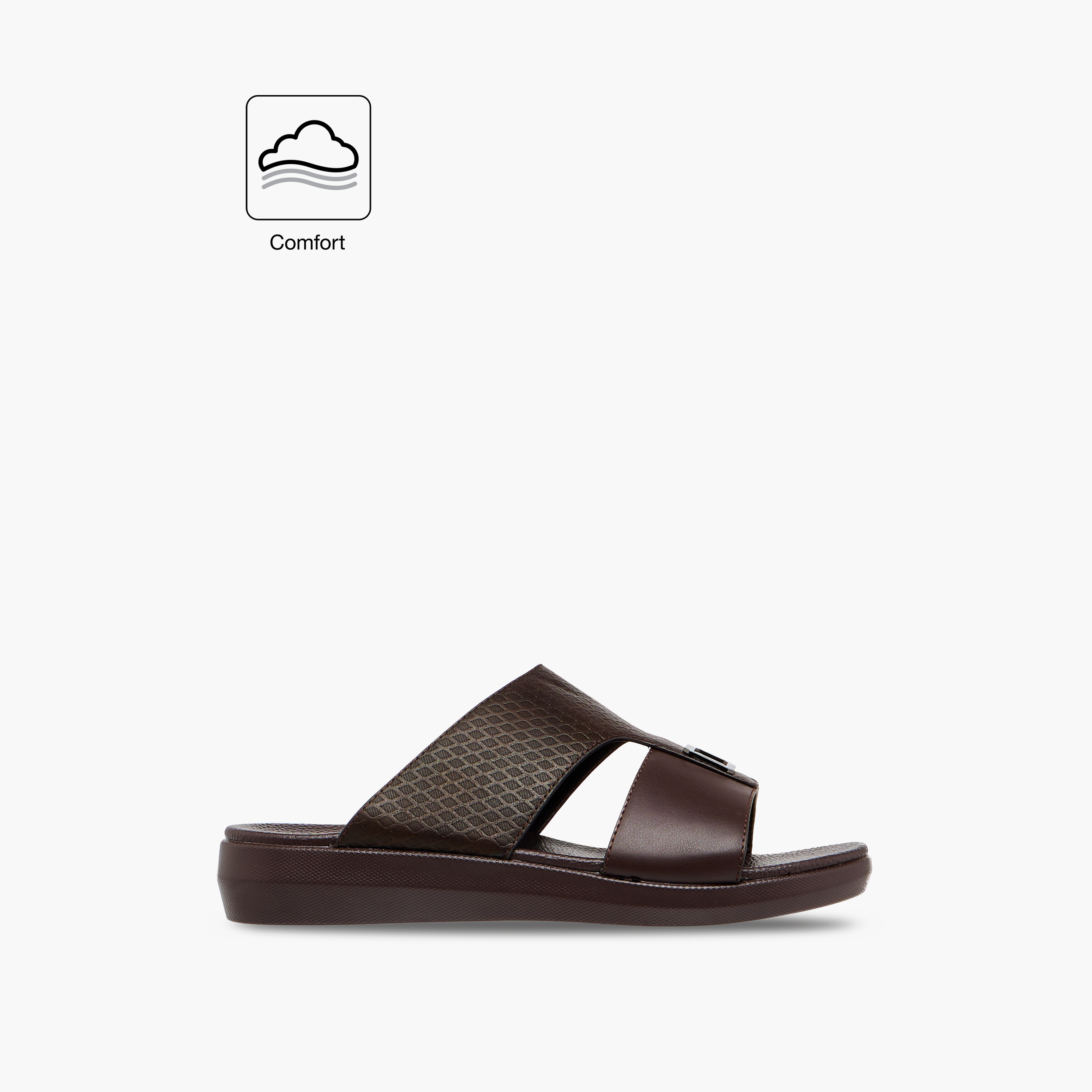LBL by Shoexpress Textured Slip-On Comfort Sandals with Metallic Detail-men-shoes-sandals-image-2