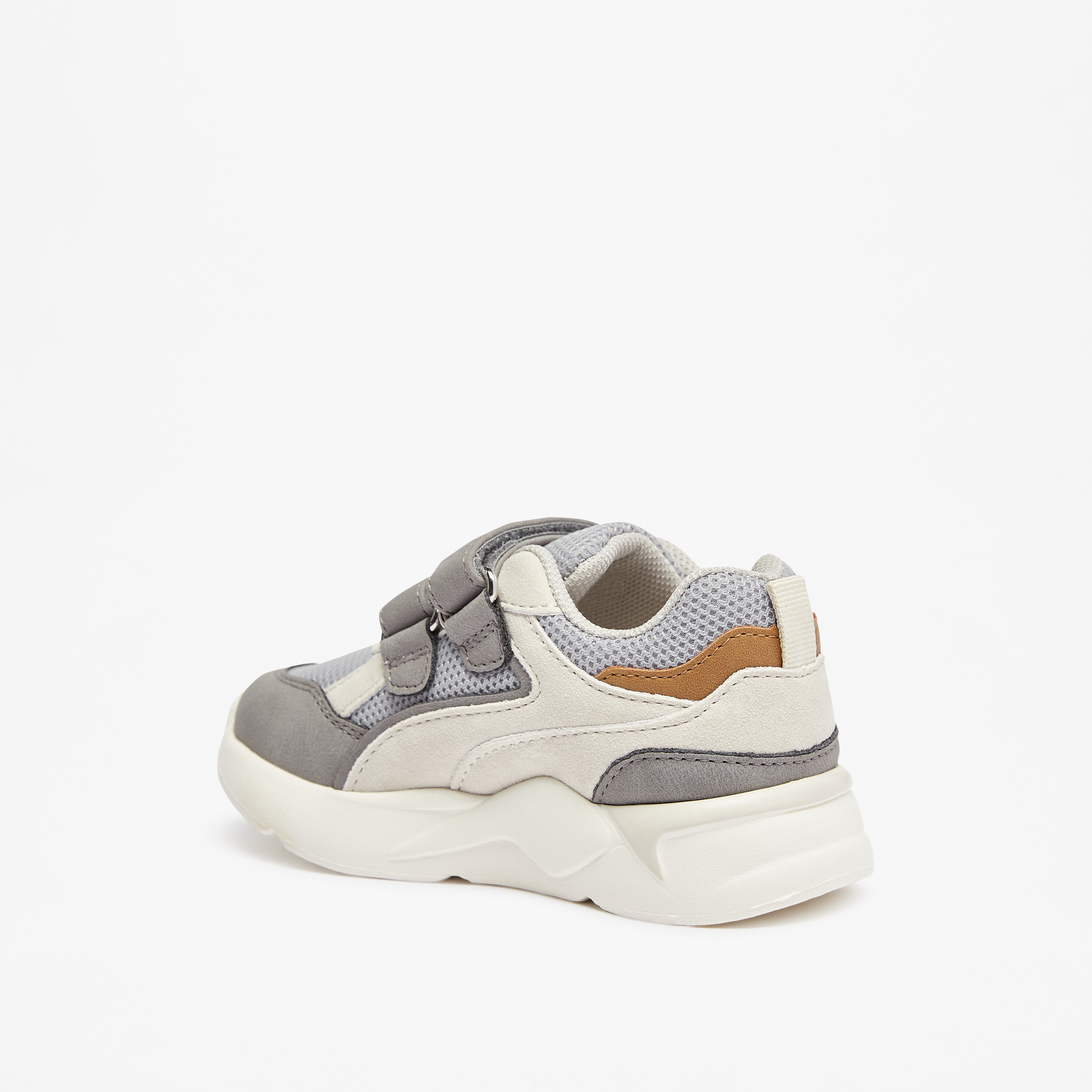 Barefeet Panelled Sneakers with Hook and Loop Closure-boys-shoes-sneakers-image-2