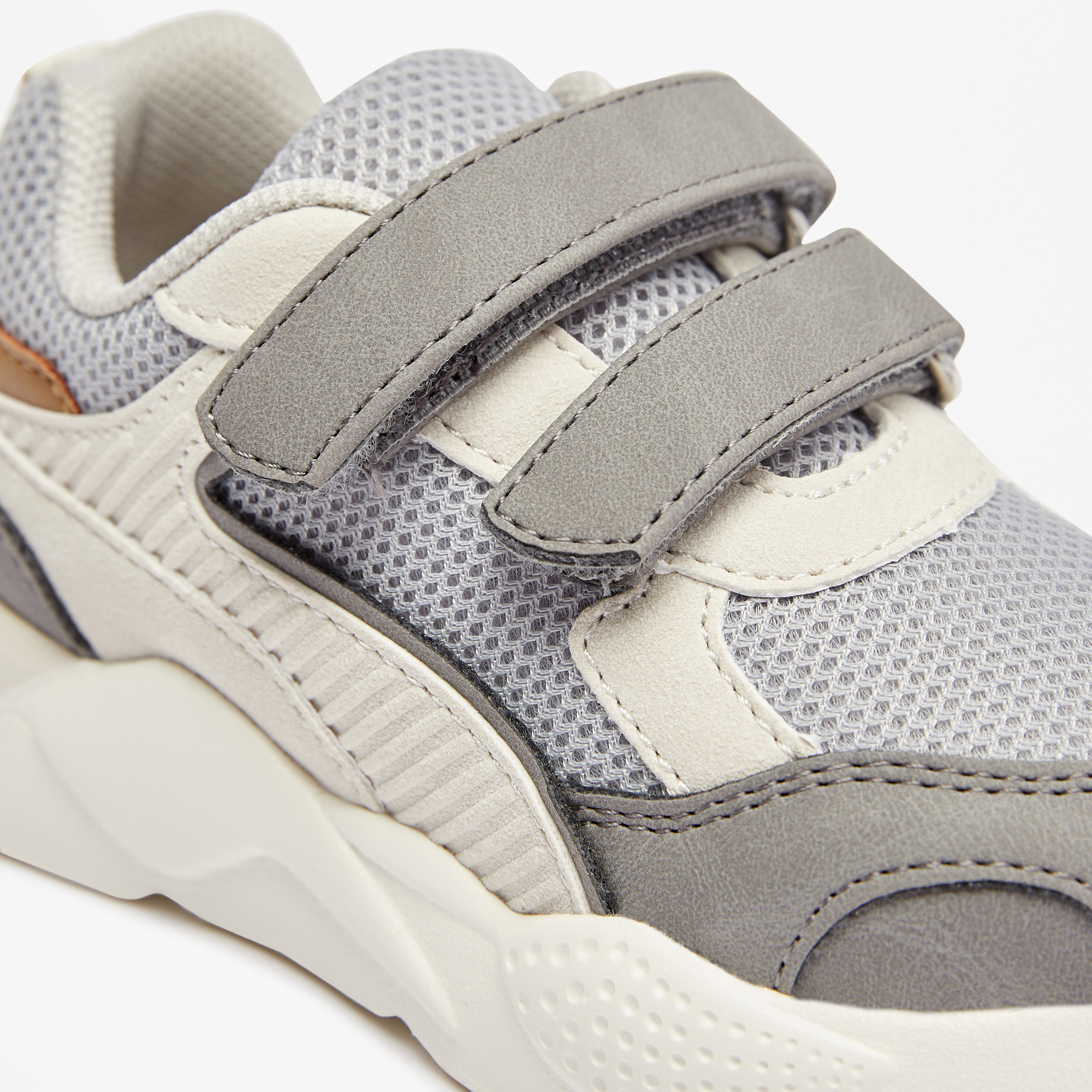 Barefeet Panelled Sneakers with Hook and Loop Closure-boys-shoes-sneakers-image-5