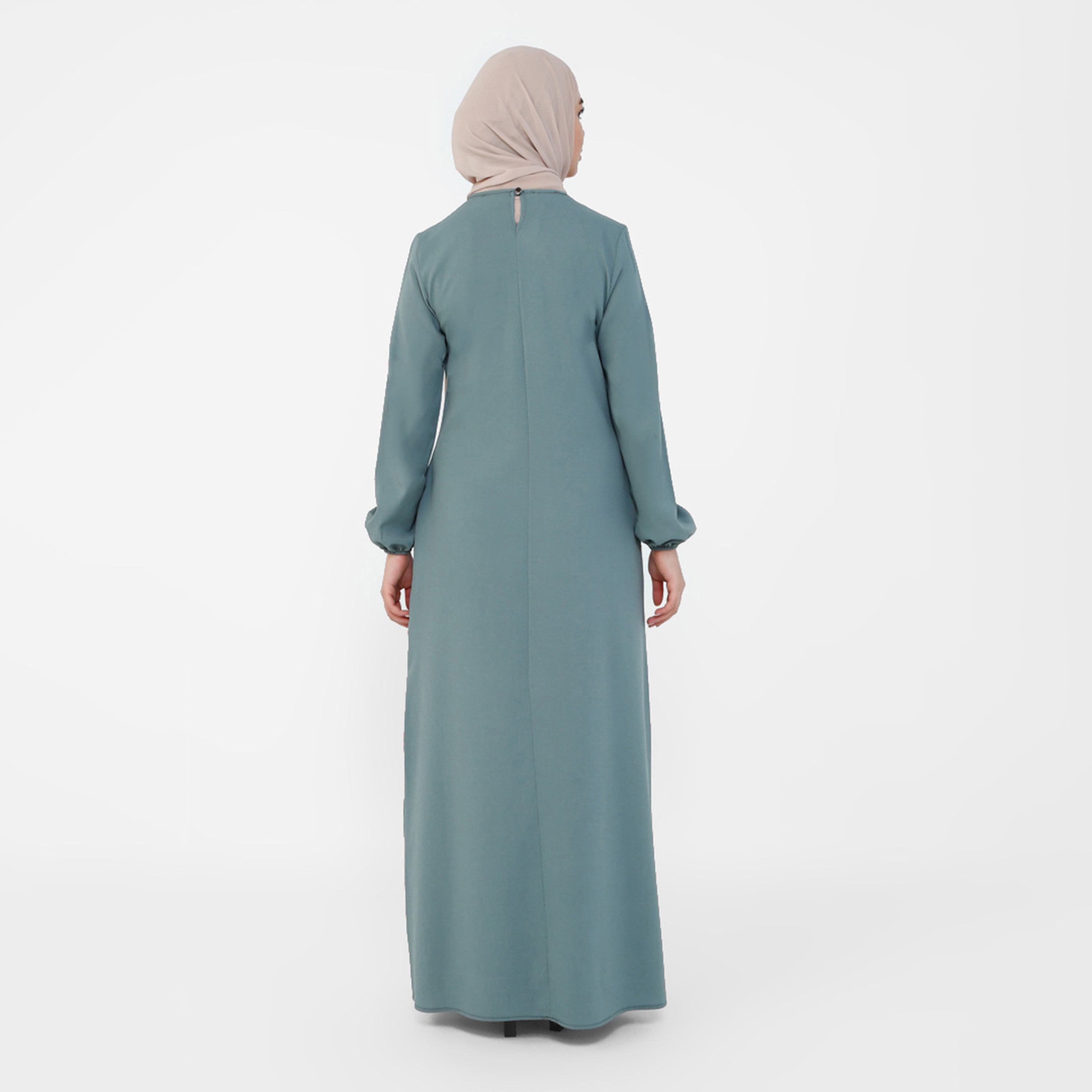 Tavin Plain Back Keyhole Button Dress-women-clothing-dresses-image-5