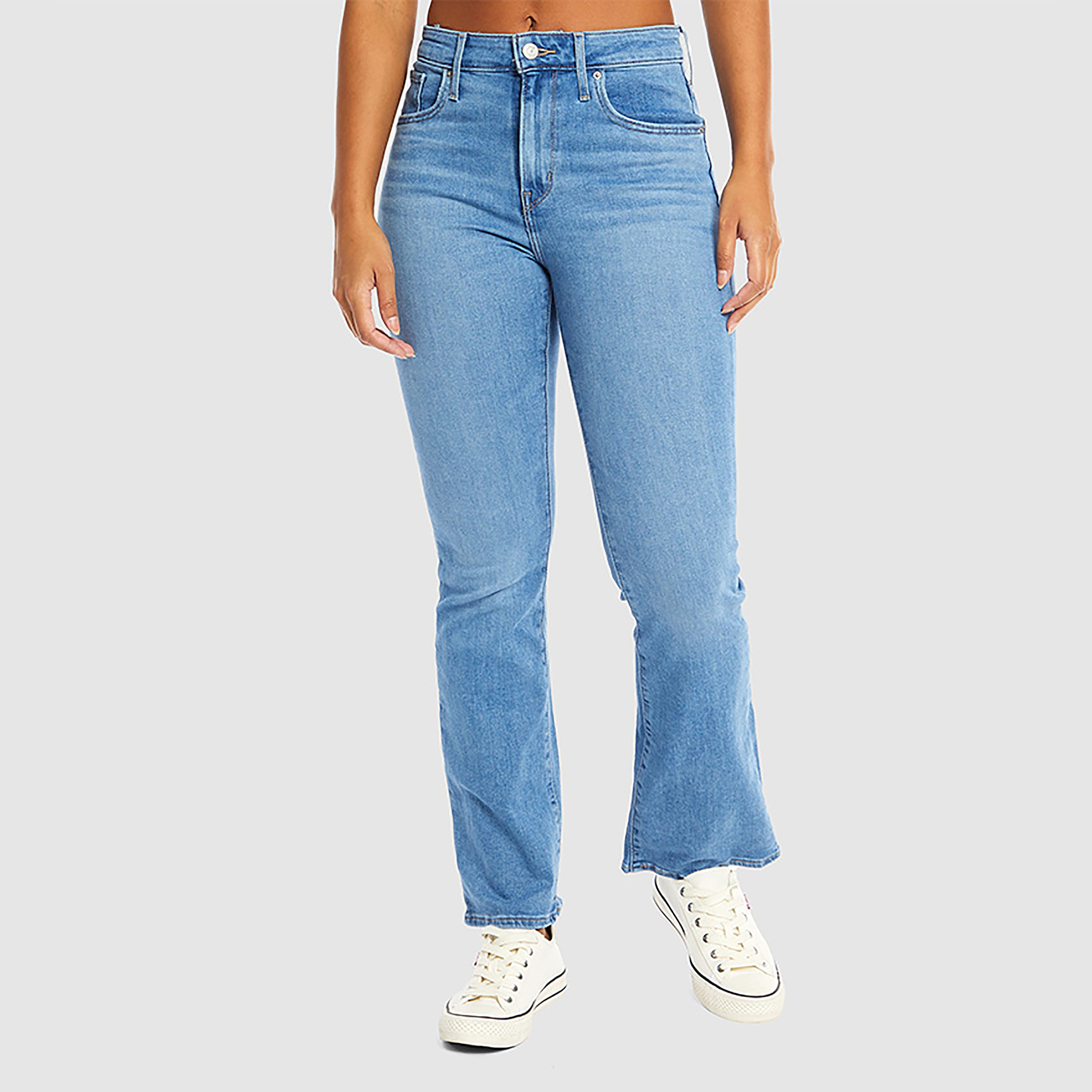 بنطلون جينز نسائي 725 بقصة بوتكات انديجو بخمسة جيوب من ليفايس-women-clothing-bottoms-jeans-image-1