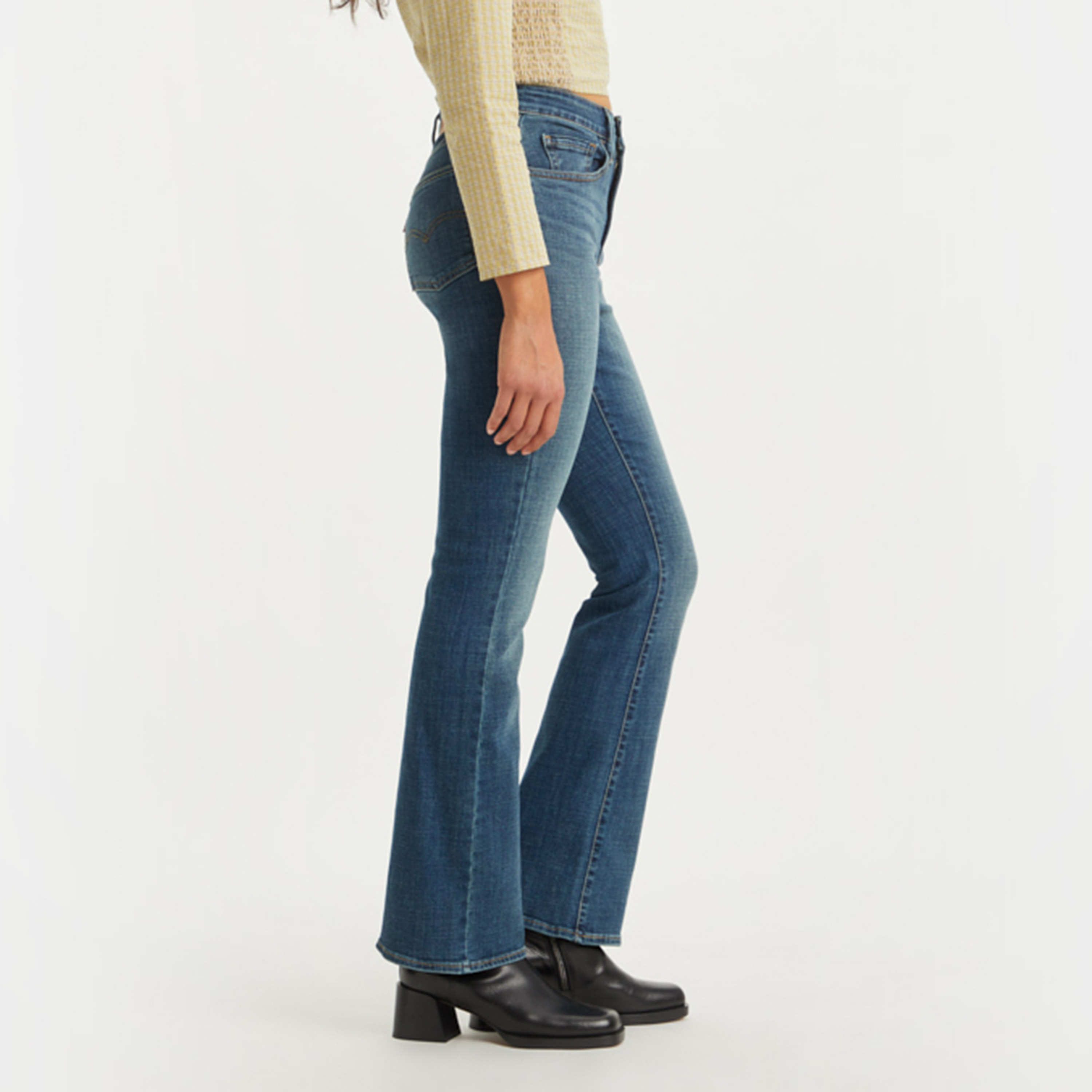 Levi's 725 Indigo 5 Pocket Women's Bootcut Jeans Inseam 30-women-clothing-bottoms-jeans-image-2