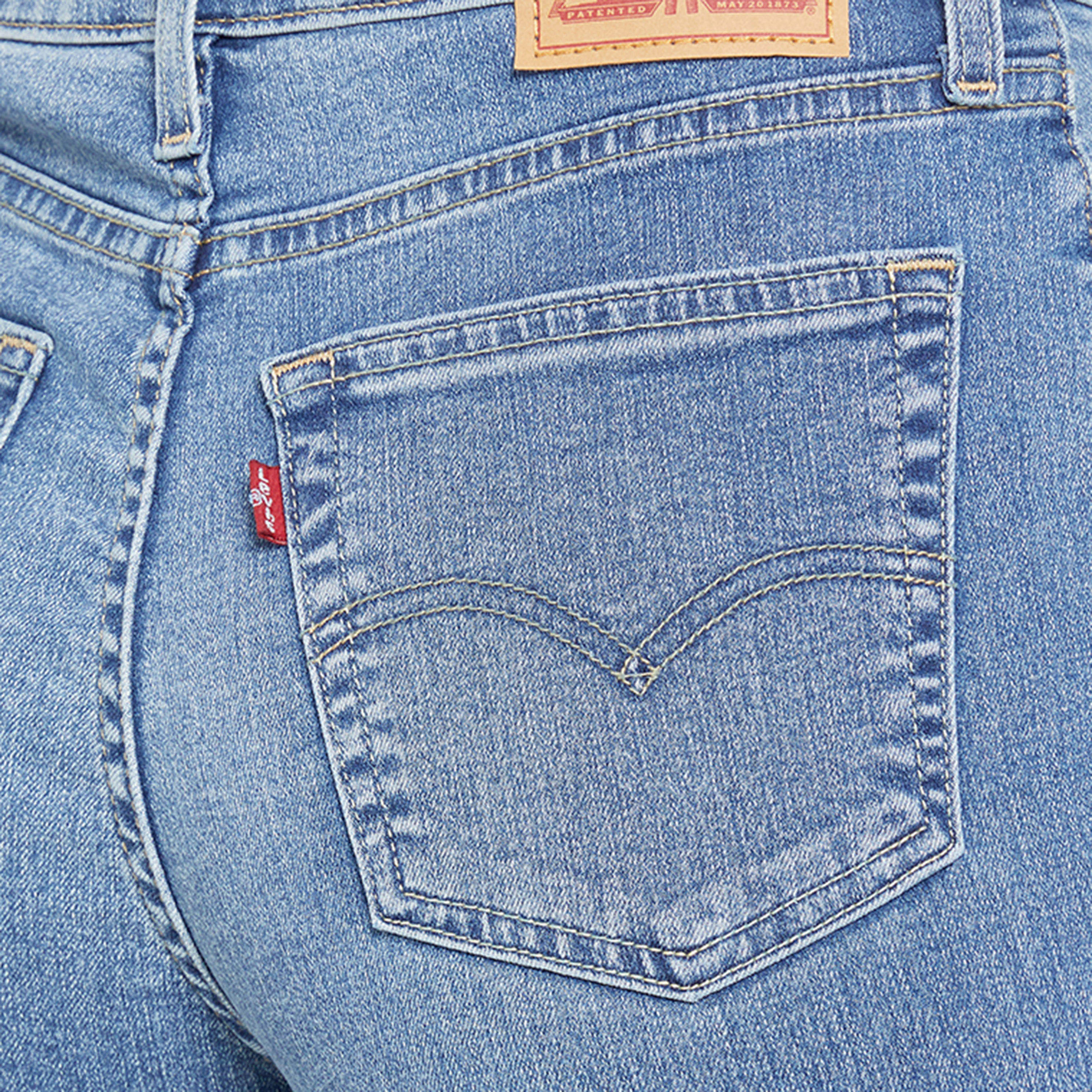 جينز حريمي 725 بقصة البوت كت مغسول باللون الأزرق مقاس 30 من ليفايس-women-clothing-bottoms-jeans-image-3