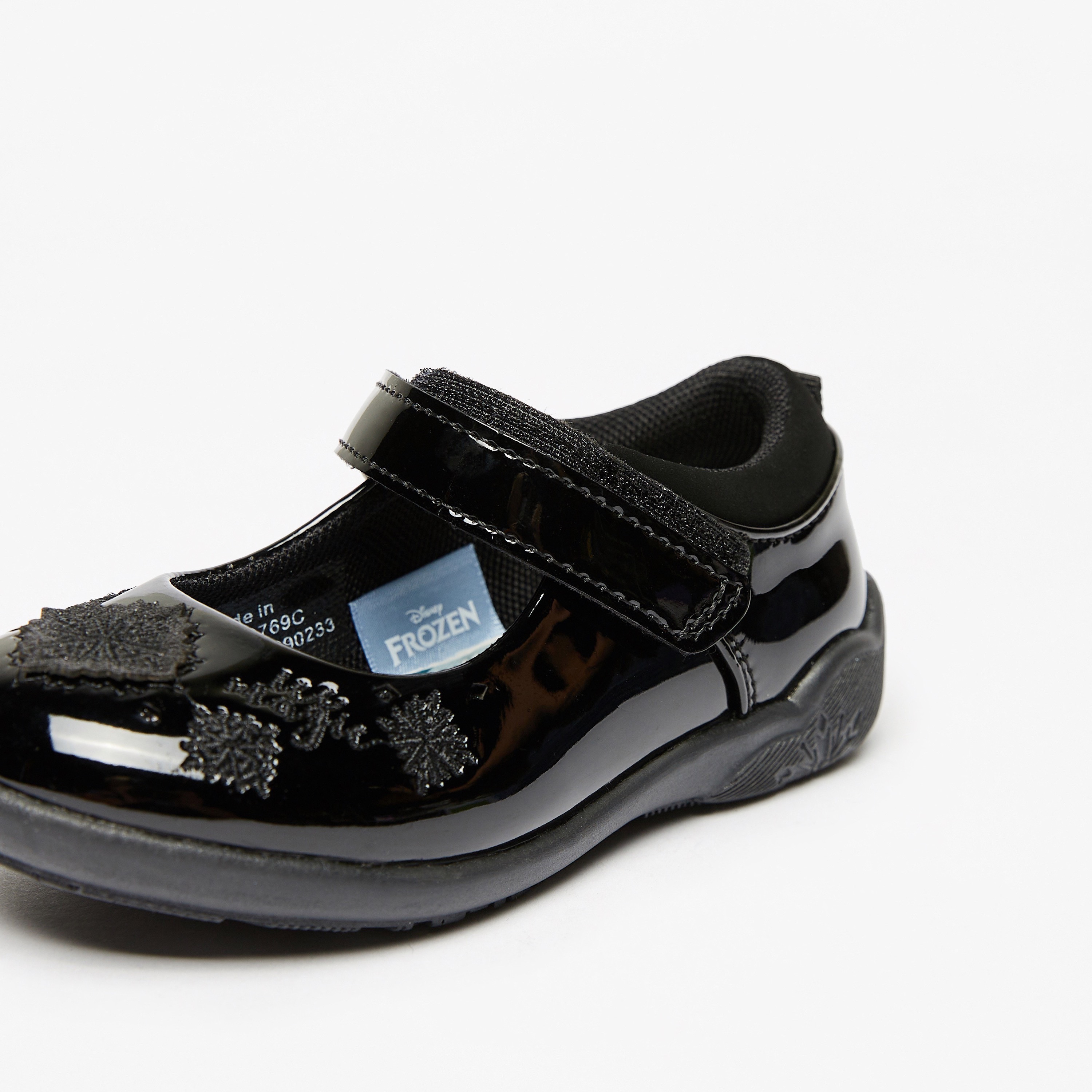 Frozen Print Mary Jane Shoes with Hook and Loop Closure-girls-shoes-schoolshoes-image-4