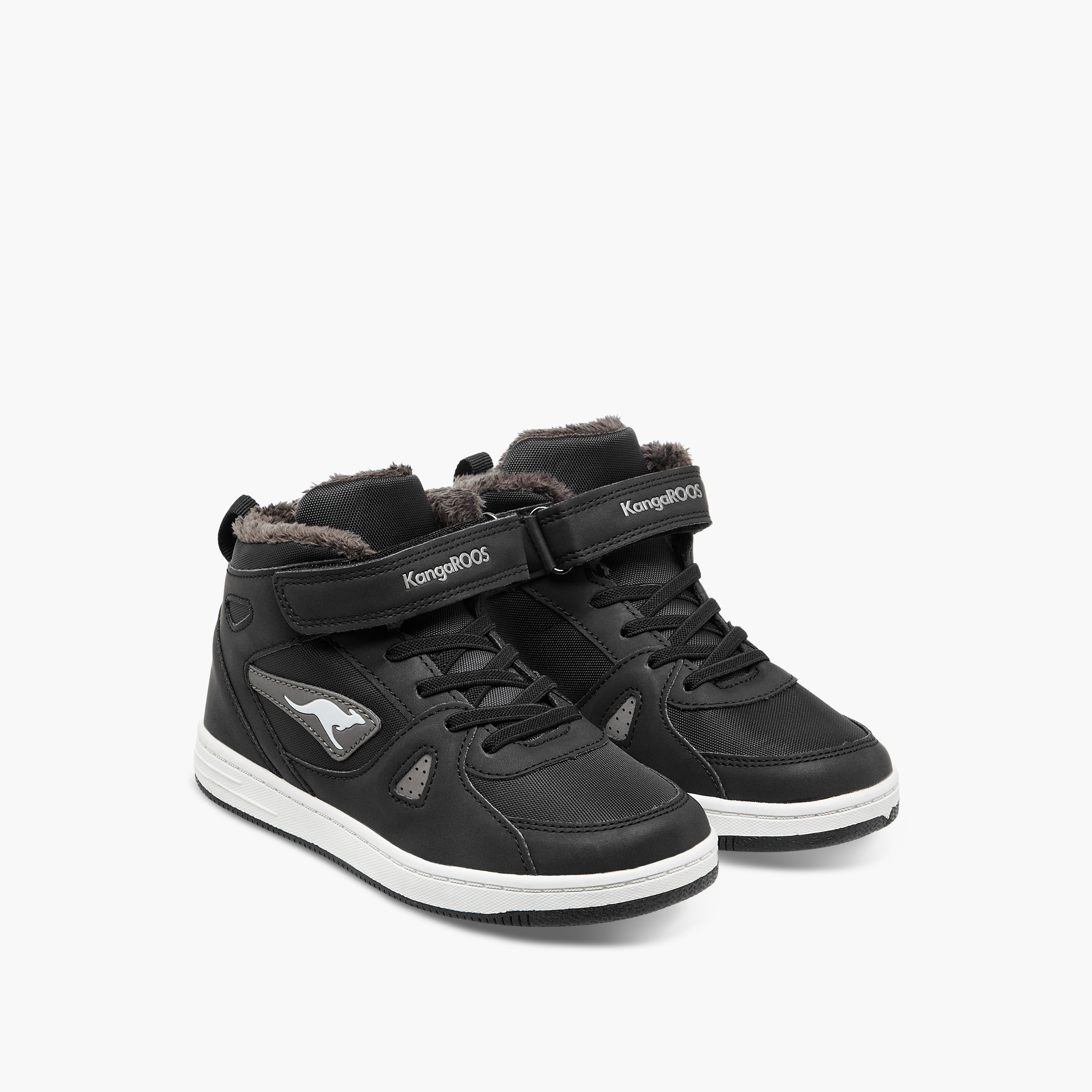 حذاء سنيكرز عالي بشريط إغلاق لاصق للأولاد من كانغاروز-boys-shoes-sneakers-image-6