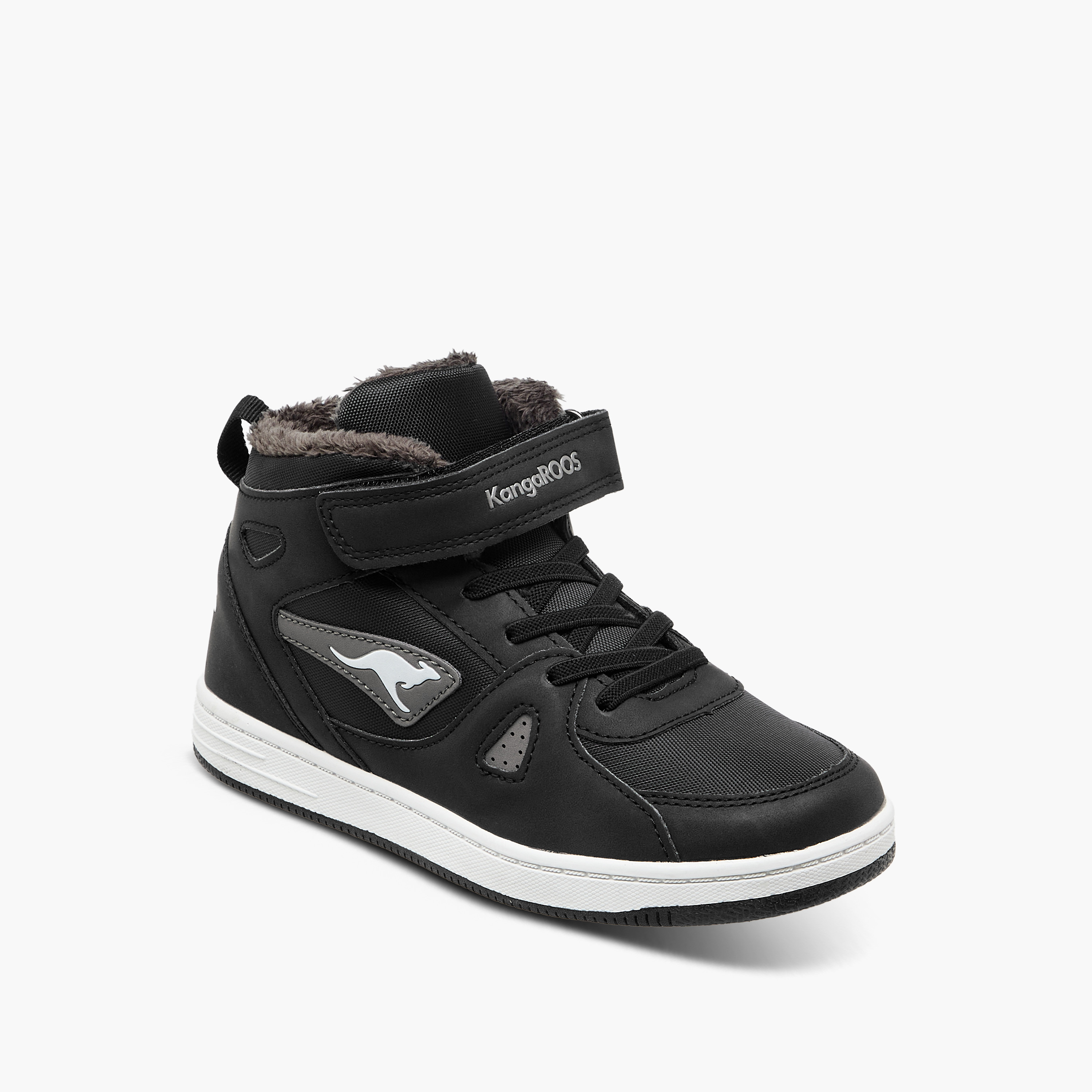 حذاء سنيكرز عالي بشريط إغلاق لاصق للأولاد من كانغاروز-boys-shoes-sneakers-image-7