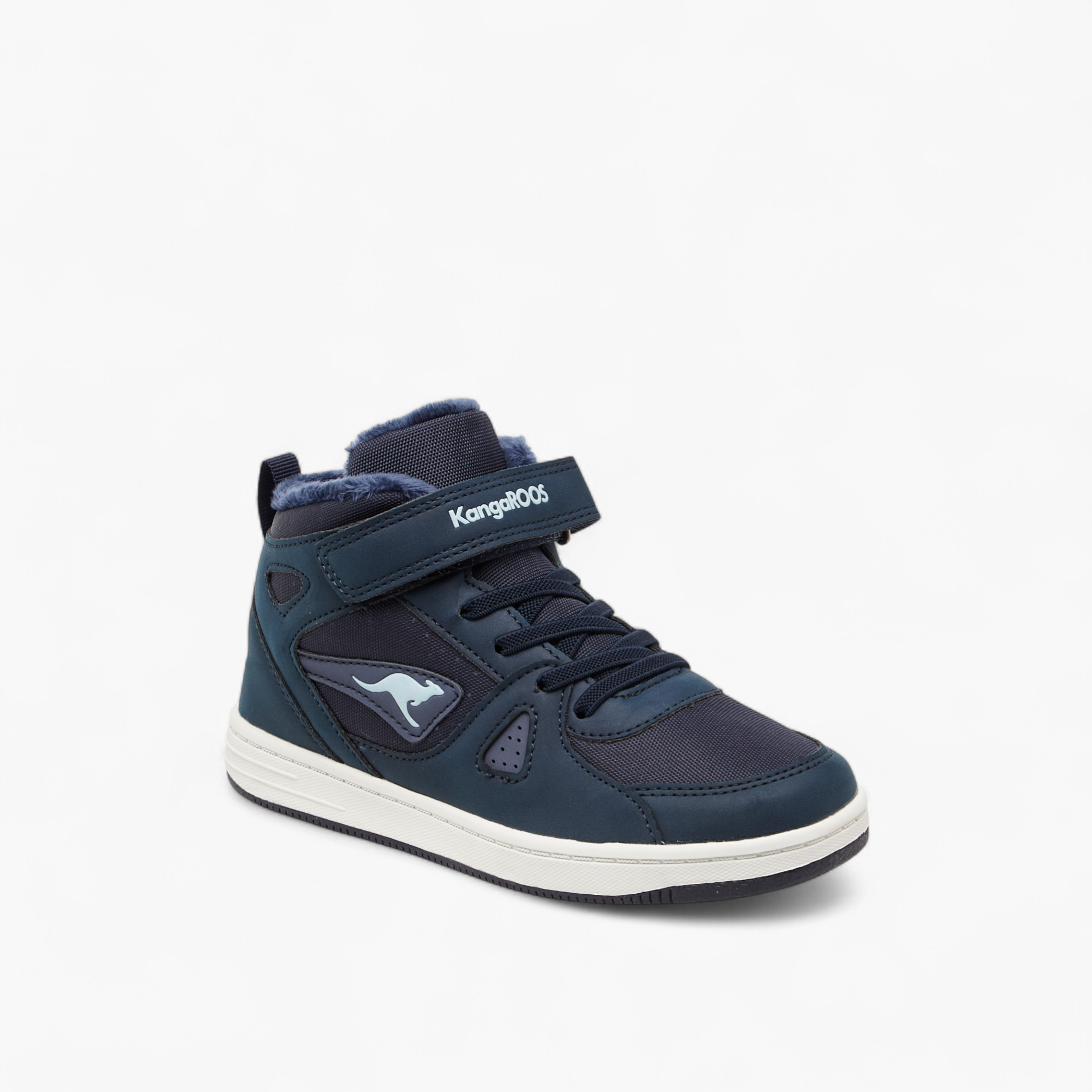 حذاء سنيكرز عالي بشريط إغلاق لاصق للأولاد من كانغاروز-boys-shoes-sneakers-image-2