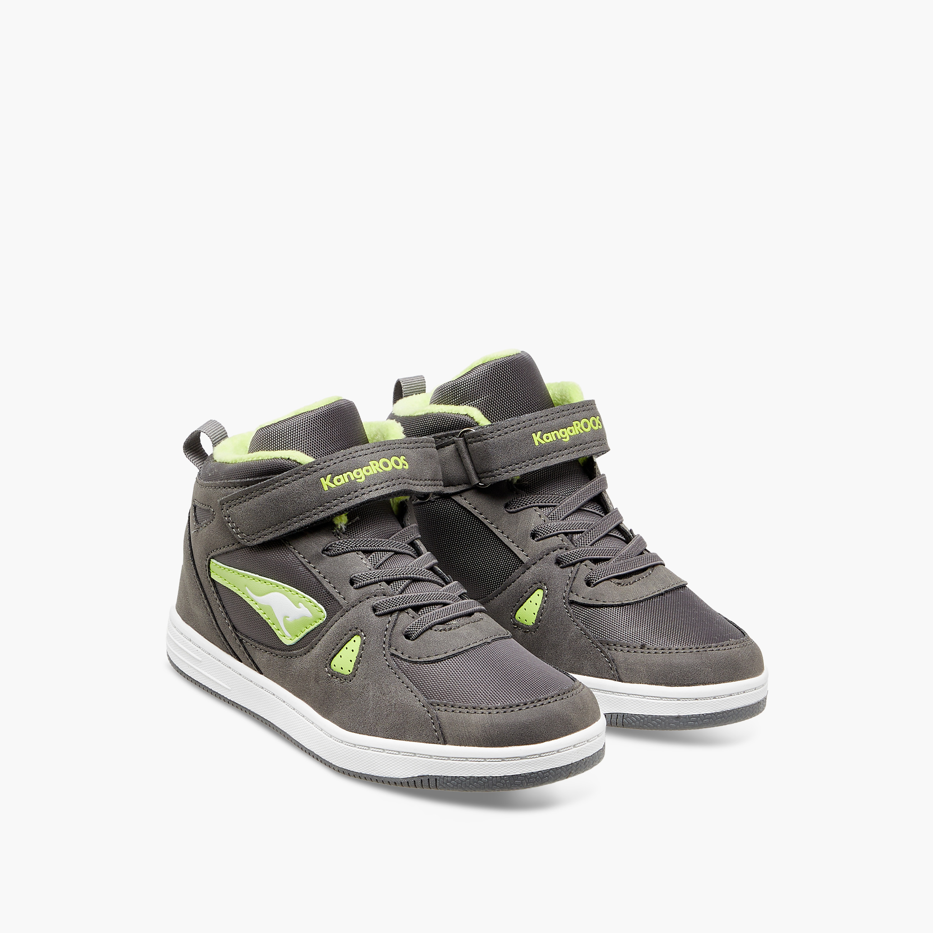 حذاء سنيكرز عالي بشريط إغلاق لاصق للأولاد من كانغاروز-boys-shoes-sneakers-image-11