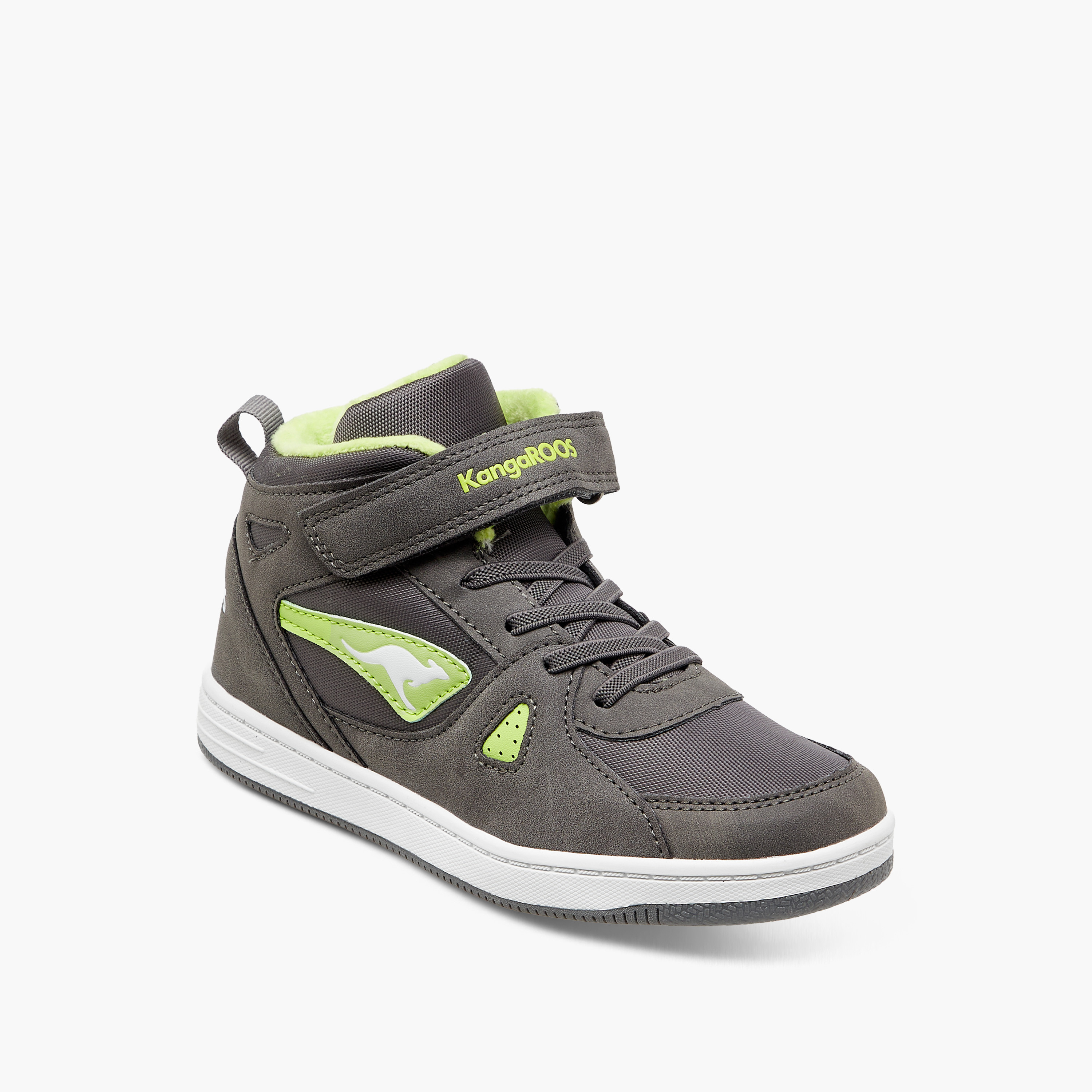 حذاء سنيكرز عالي بشريط إغلاق لاصق للأولاد من كانغاروز-boys-shoes-sneakers-image-12