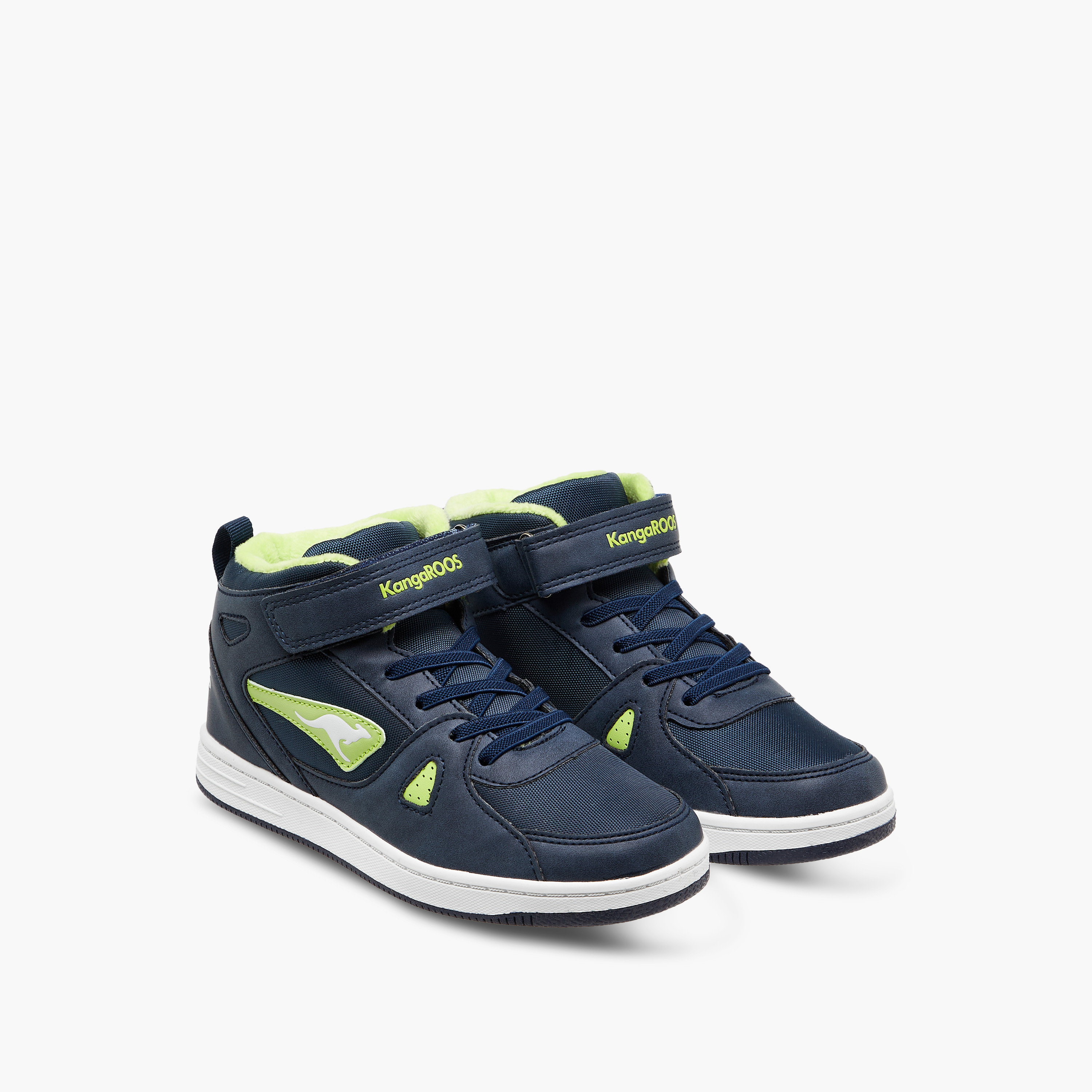 حذاء سنيكرز عالي بشريط إغلاق لاصق للأولاد من كانغاروز-boys-shoes-sneakers-image-16