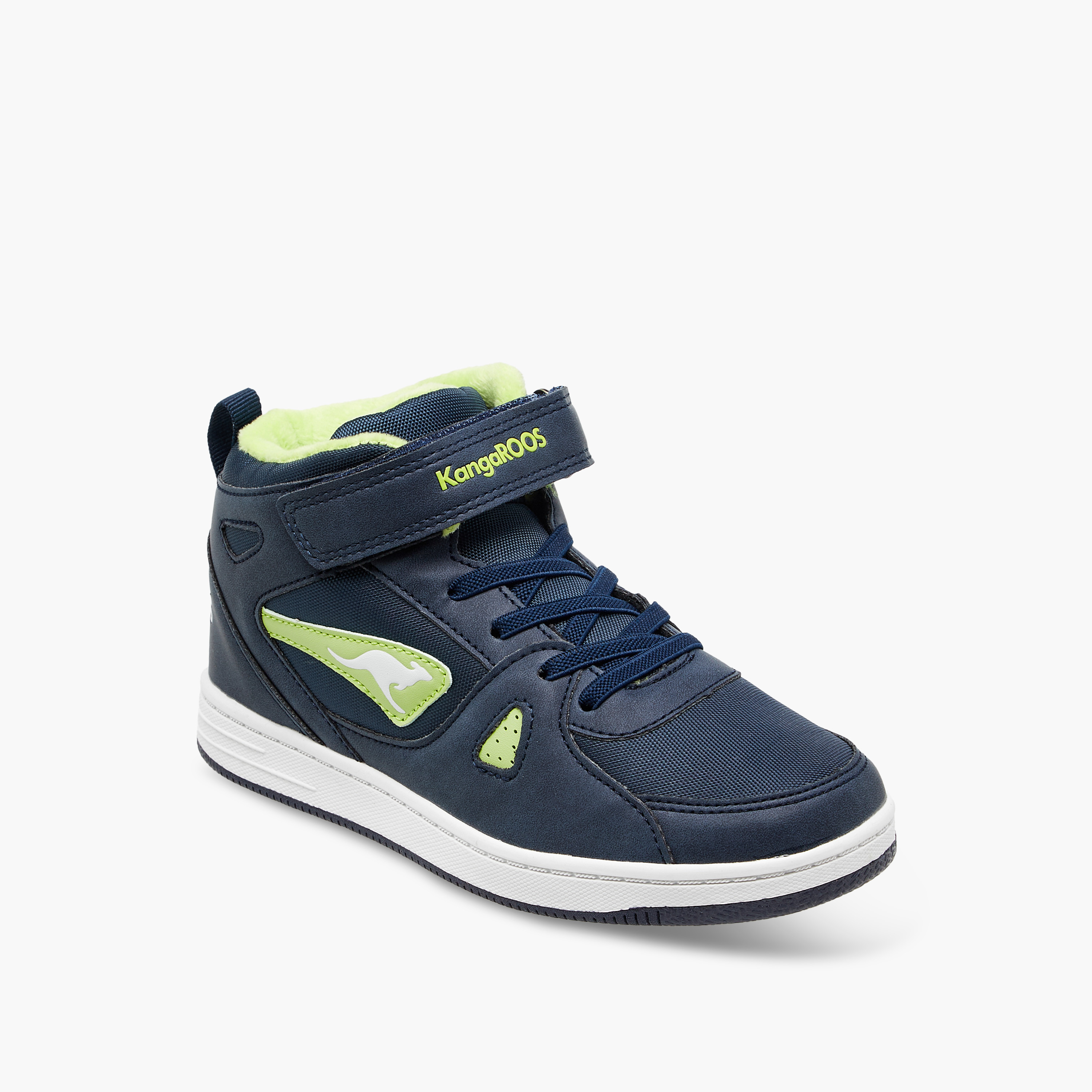 حذاء سنيكرز عالي بشريط إغلاق لاصق للأولاد من كانغاروز-boys-shoes-sneakers-image-17