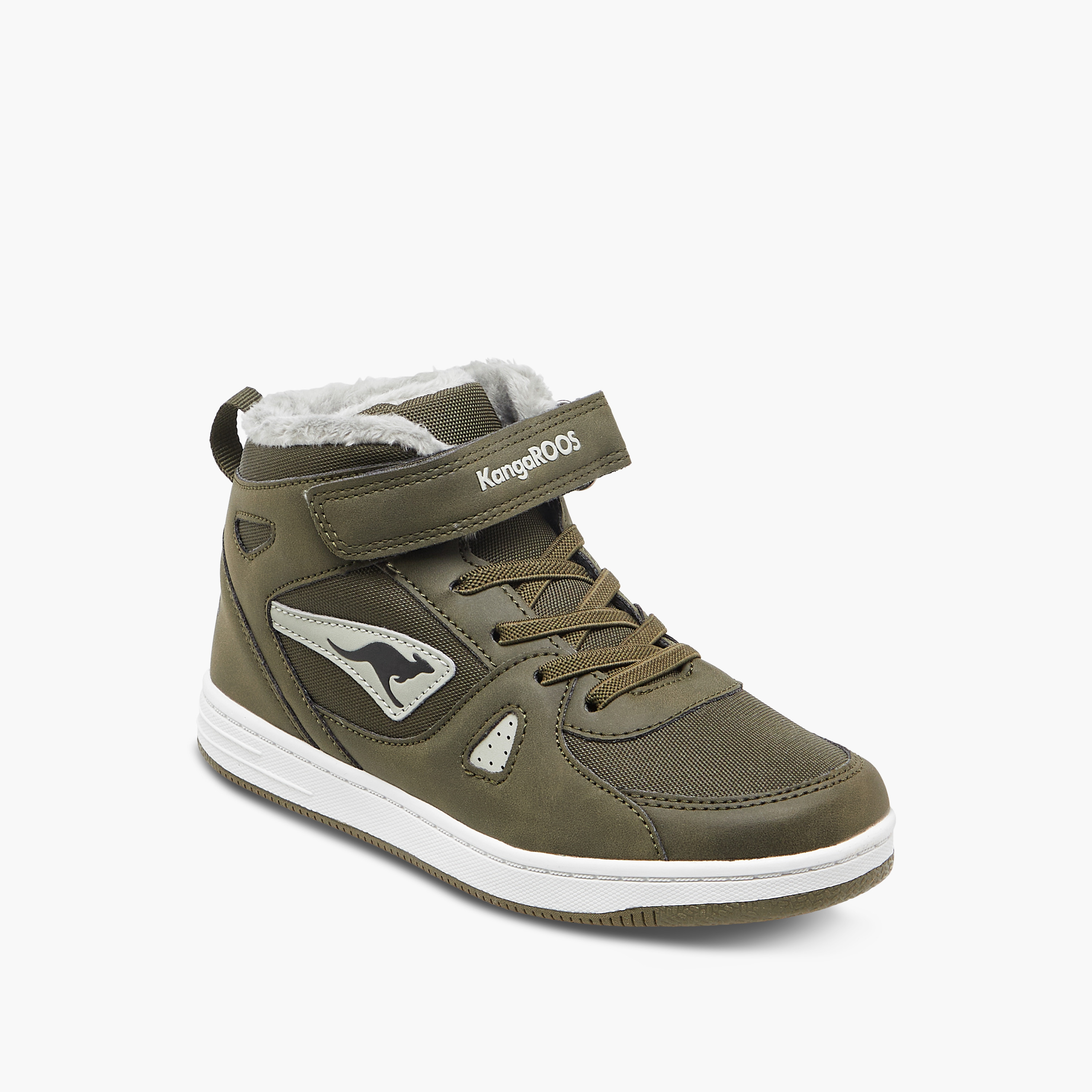 حذاء سنيكرز عالي بشريط إغلاق لاصق للأولاد من كانغاروز-boys-shoes-sneakers-image-22