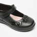 Juniors Applique Detail Mary Jane Shoes with Hook and Loop Closure-Girl%27s School Shoes-thumbnail-4