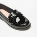 Juniors Bow Applique Slip-On Loafers-Girl%27s School Shoes-thumbnailMobile-4