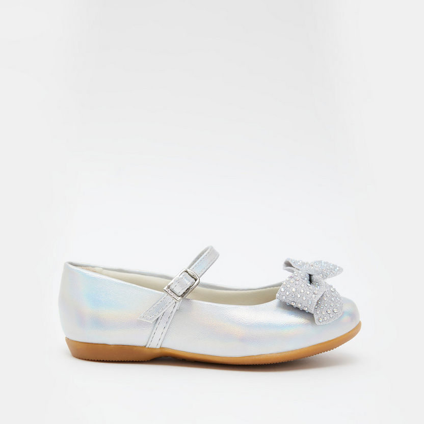 Pampili Mary Jane Shoes with Bow Accent-Baby Girl%27s Shoes-image-0