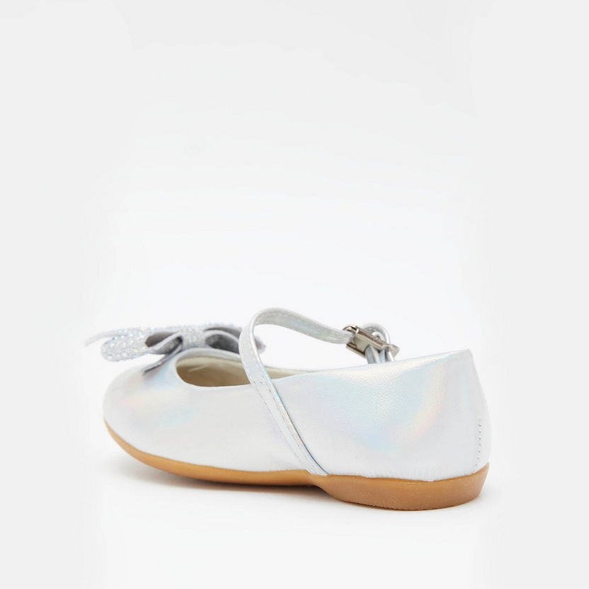 Pampili Mary Jane Shoes with Bow Accent-Baby Girl%27s Shoes-image-2