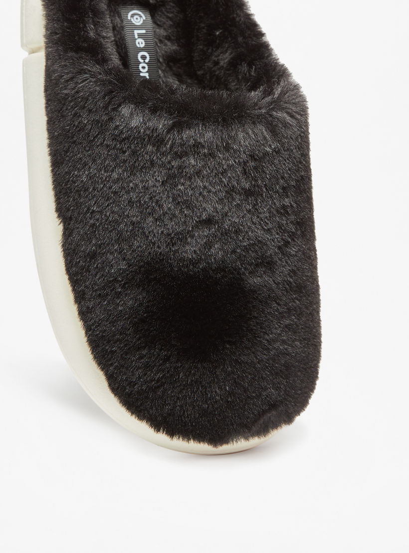 حذاء ميول لغرفة النوم سهل الارتداء من الفرو الصناعي من لو كونفورت-women-shoes-bedroomslippers-image-4