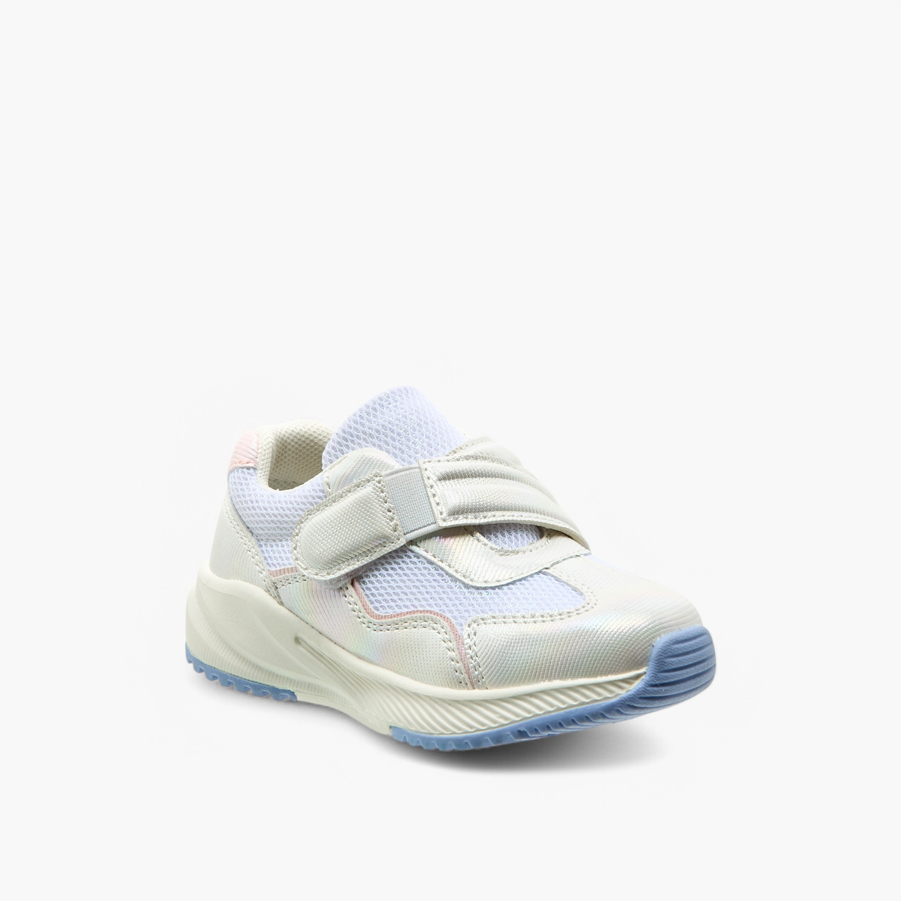 Barefeet Panelled Sneakers with Hook and Loop Closure-girls-shoes-sneakers-image-2