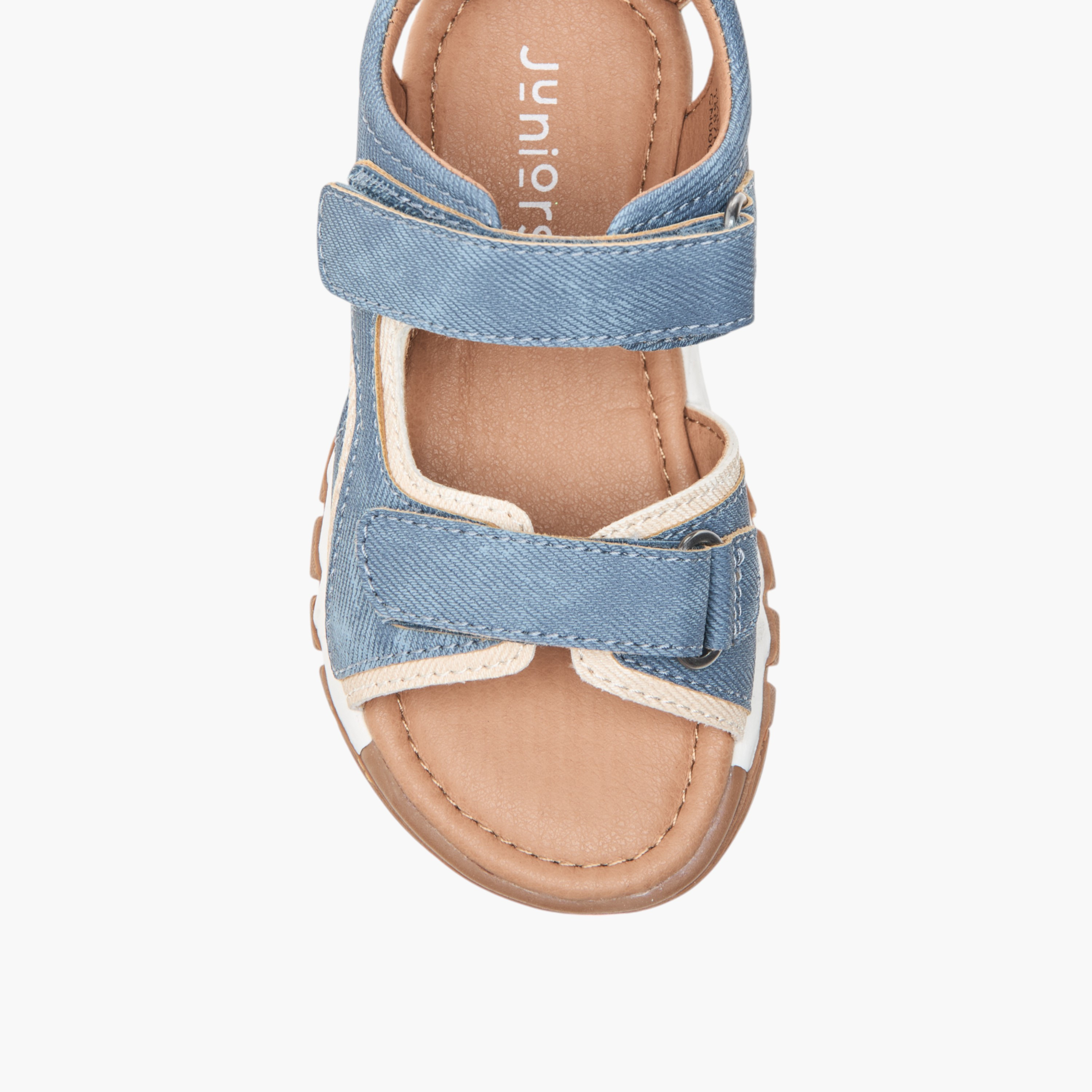 Juniors Stitch Detail Floaters with Hook and Loop Closure-boys-shoes-sandals-image-3