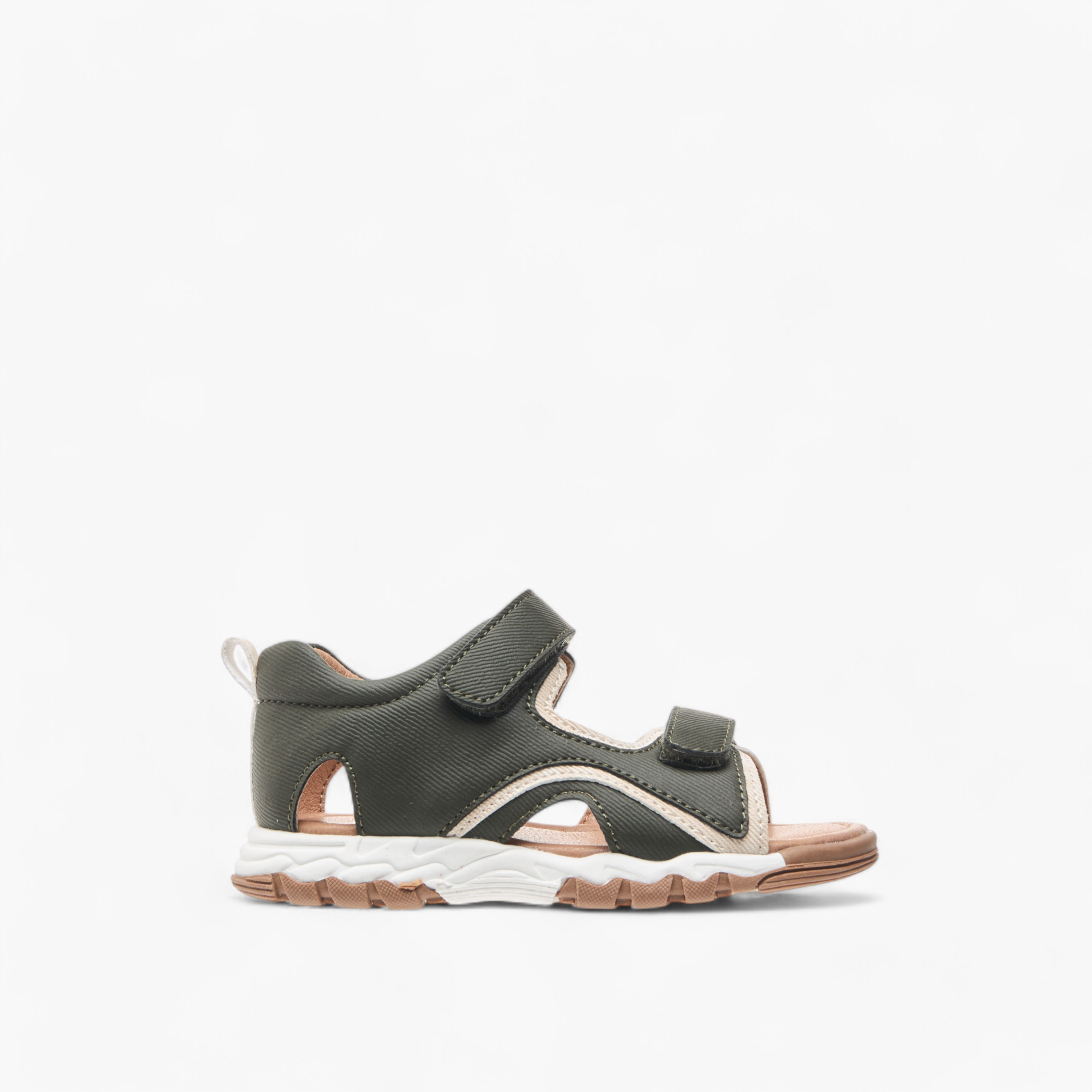 حذاء خفيف بتفاصيل ستيتش بشريط إغلاق لاصق من جونيورز-boys-shoes-sandals-image-2