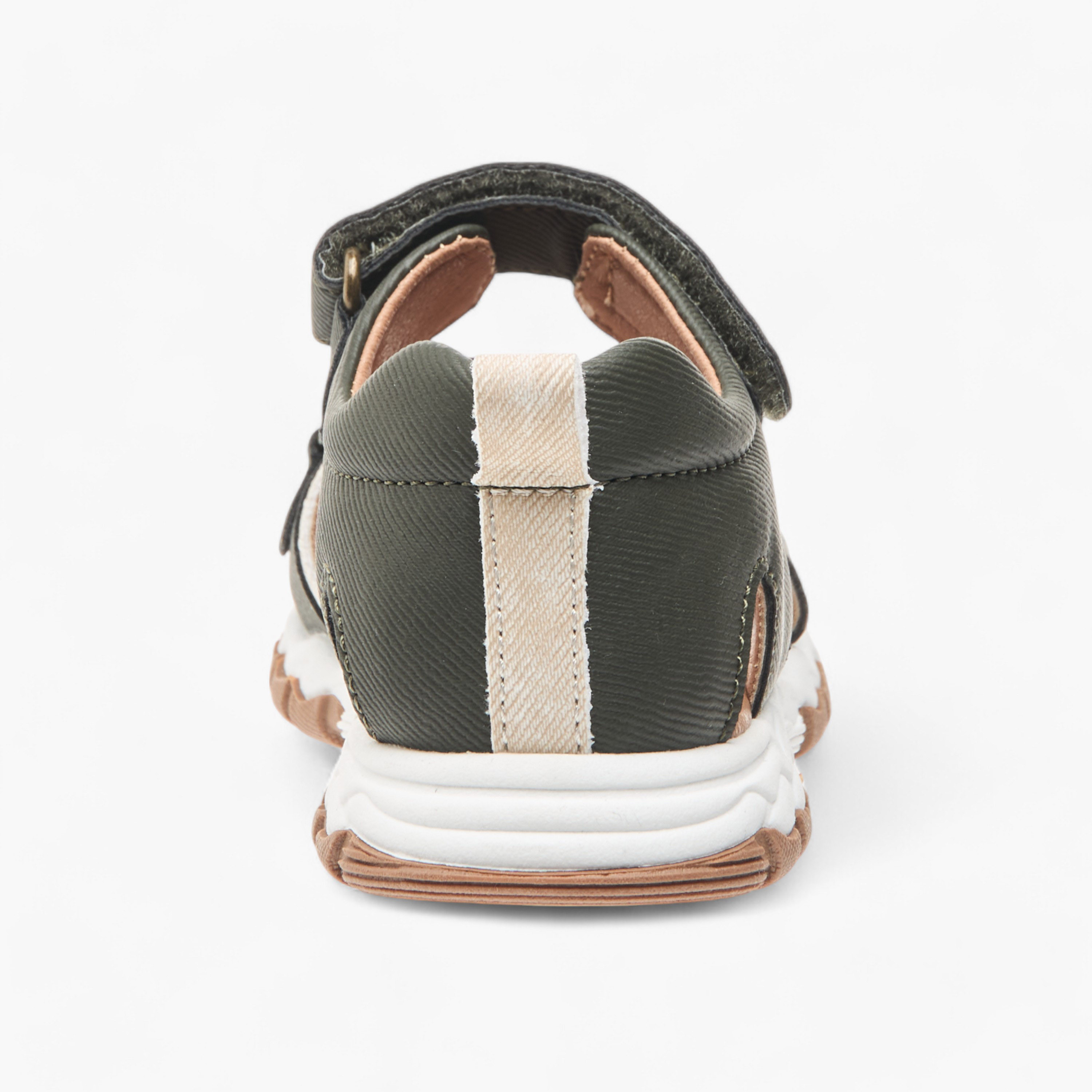 حذاء خفيف بتفاصيل ستيتش بشريط إغلاق لاصق من جونيورز-boys-shoes-sandals-image-4