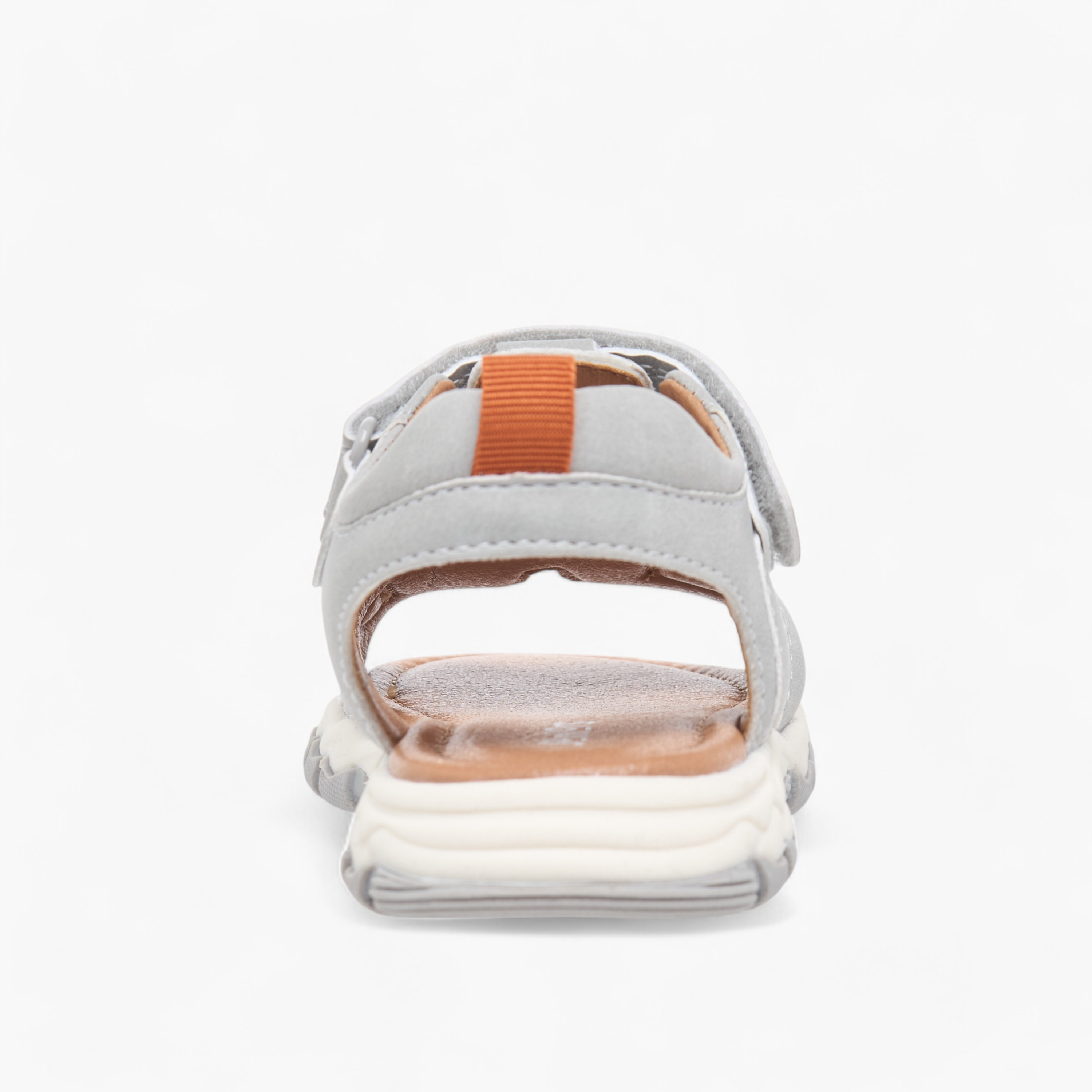 صندل خفيف بتفاصيل مغرّزة وشريط إغلاق لاصق للأولاد من كابا-boys-shoes-sandals-image-4