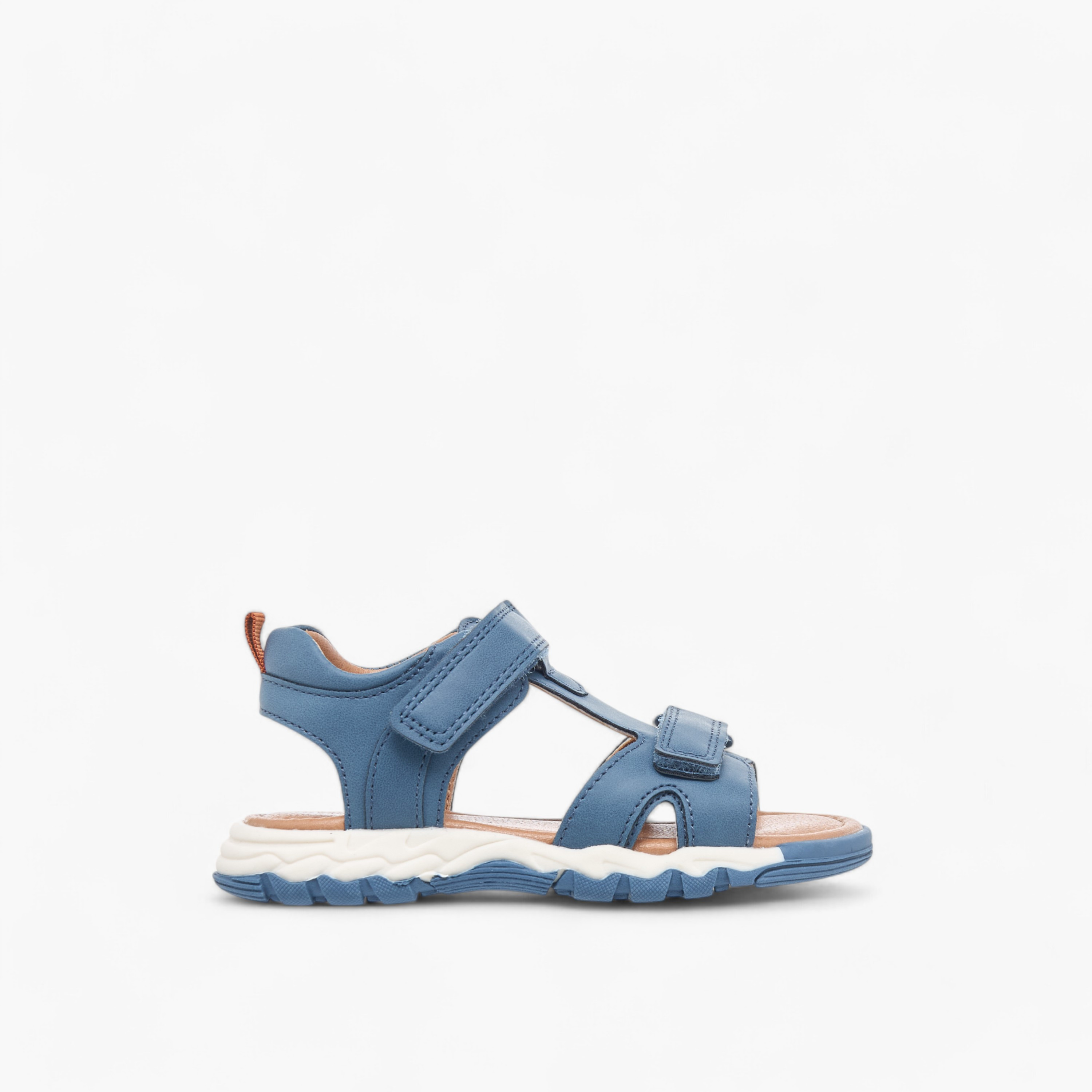 صندل خفيف بتفاصيل مغرّزة وشريط إغلاق لاصق للأولاد من كابا-boys-shoes-sandals-image-2