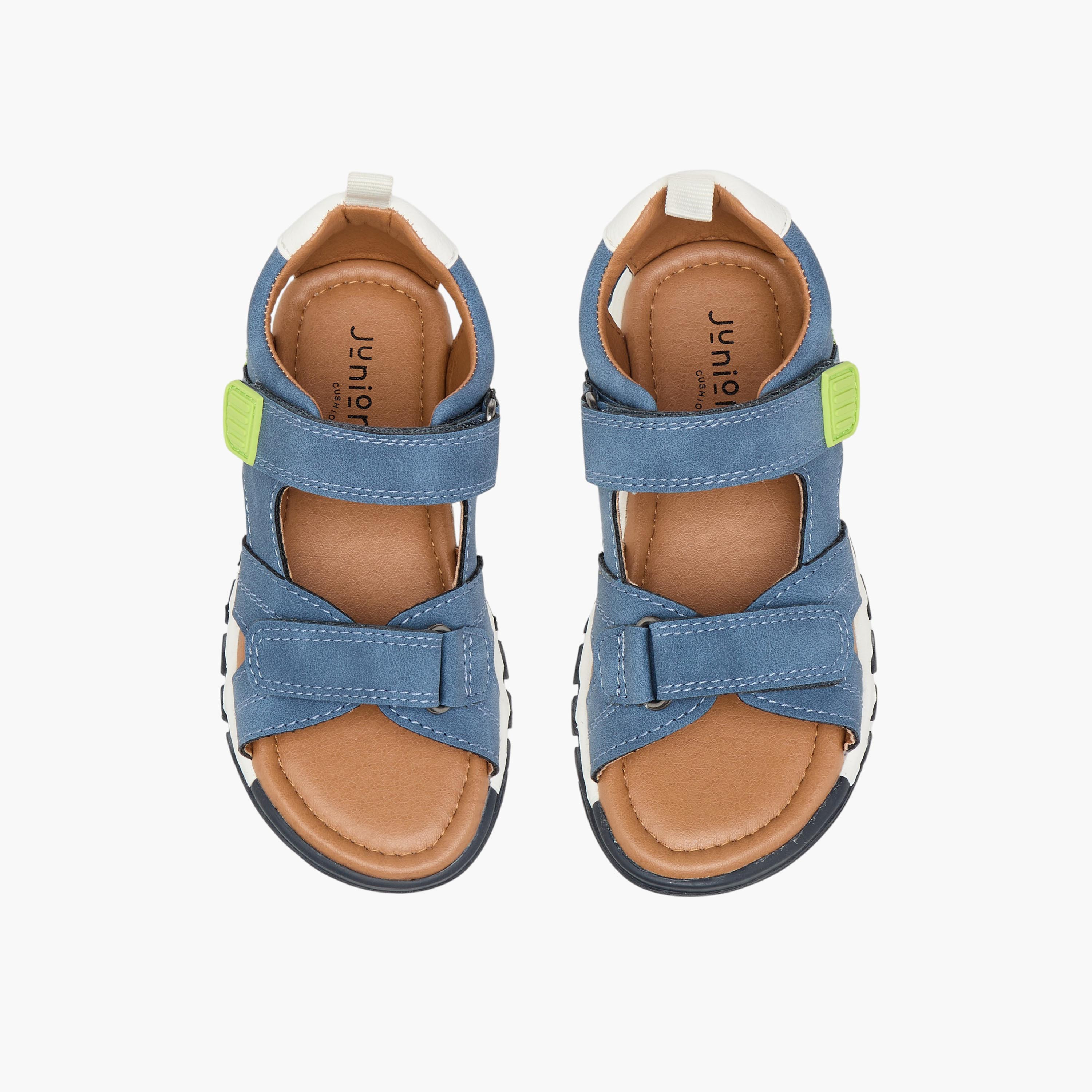 صندل بمقدمة مفتوحة وشريط إغلاق لاصق للأولاد من جونيورز-boys-shoes-sandals-image-1