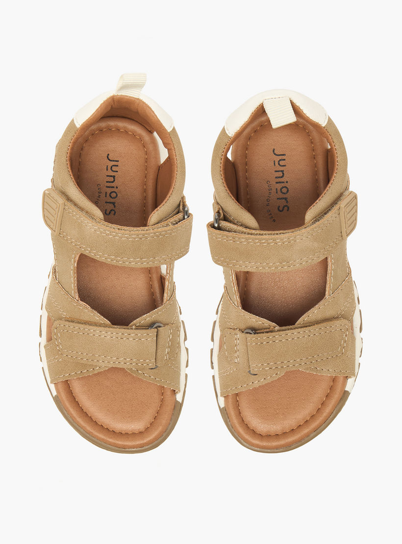 صندل بمقدمة مفتوحة وشريط إغلاق لاصق للأولاد من جونيورز-boys-shoes-sandals-image-1