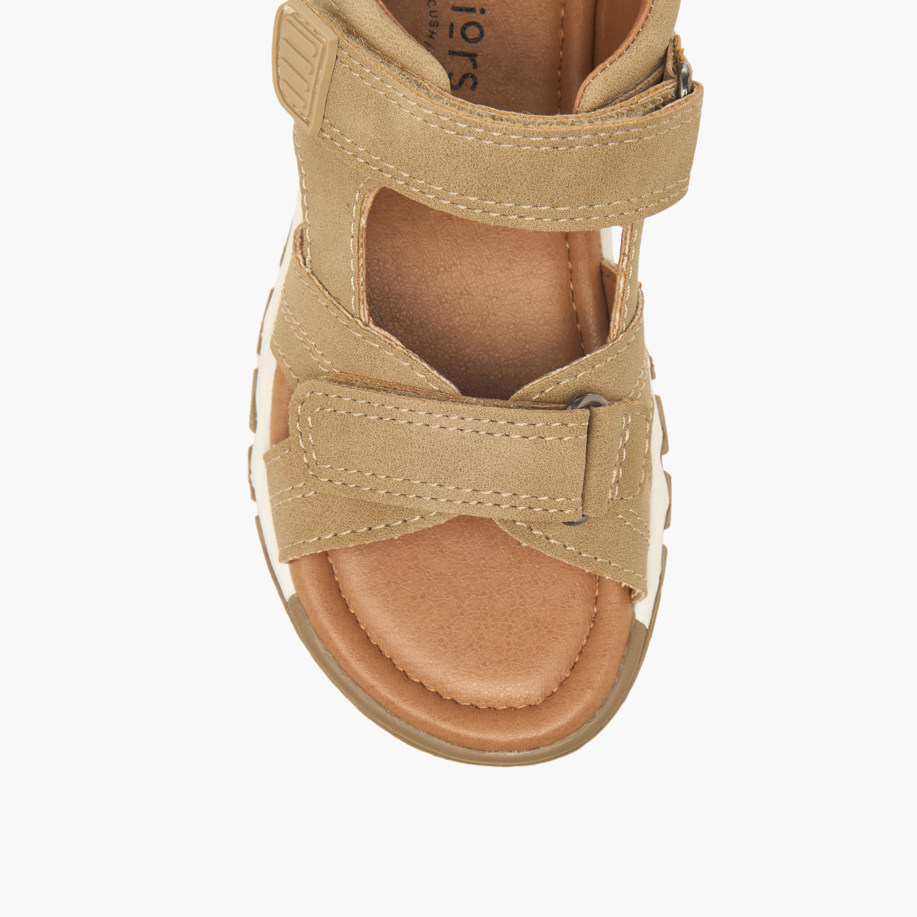 صندل بمقدمة مفتوحة وشريط إغلاق لاصق للأولاد من جونيورز-boys-shoes-sandals-image-3