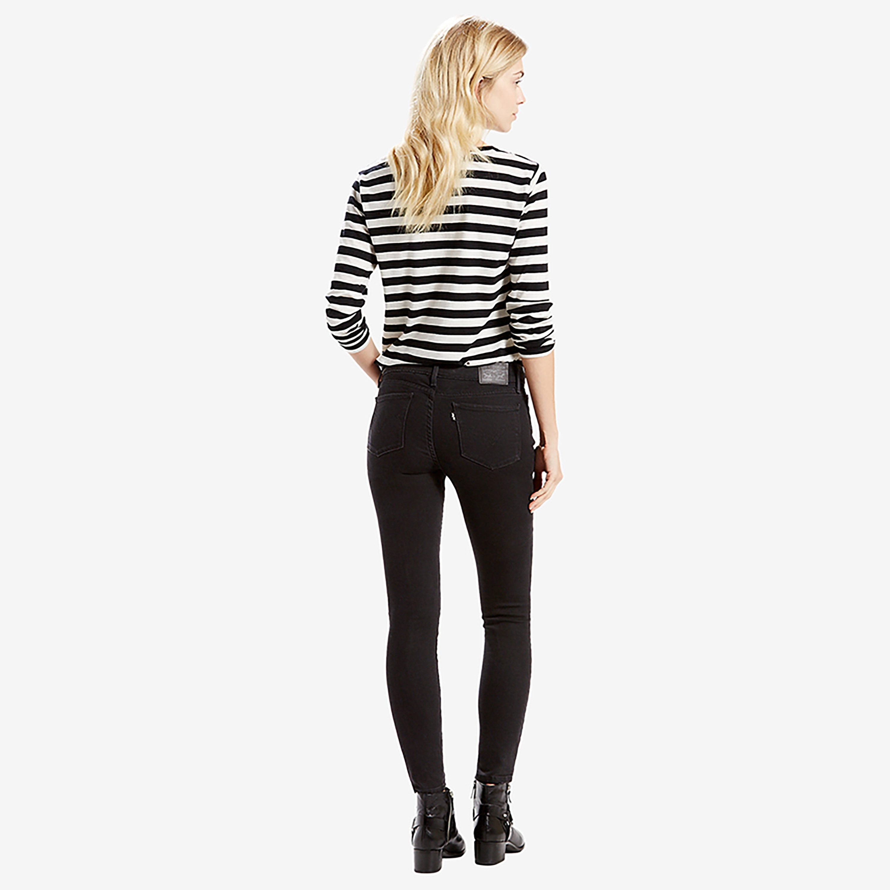Levi's 711 Skinny Fit Black Plain Women's Jeans-women-clothing-bottoms-jeans-image-3