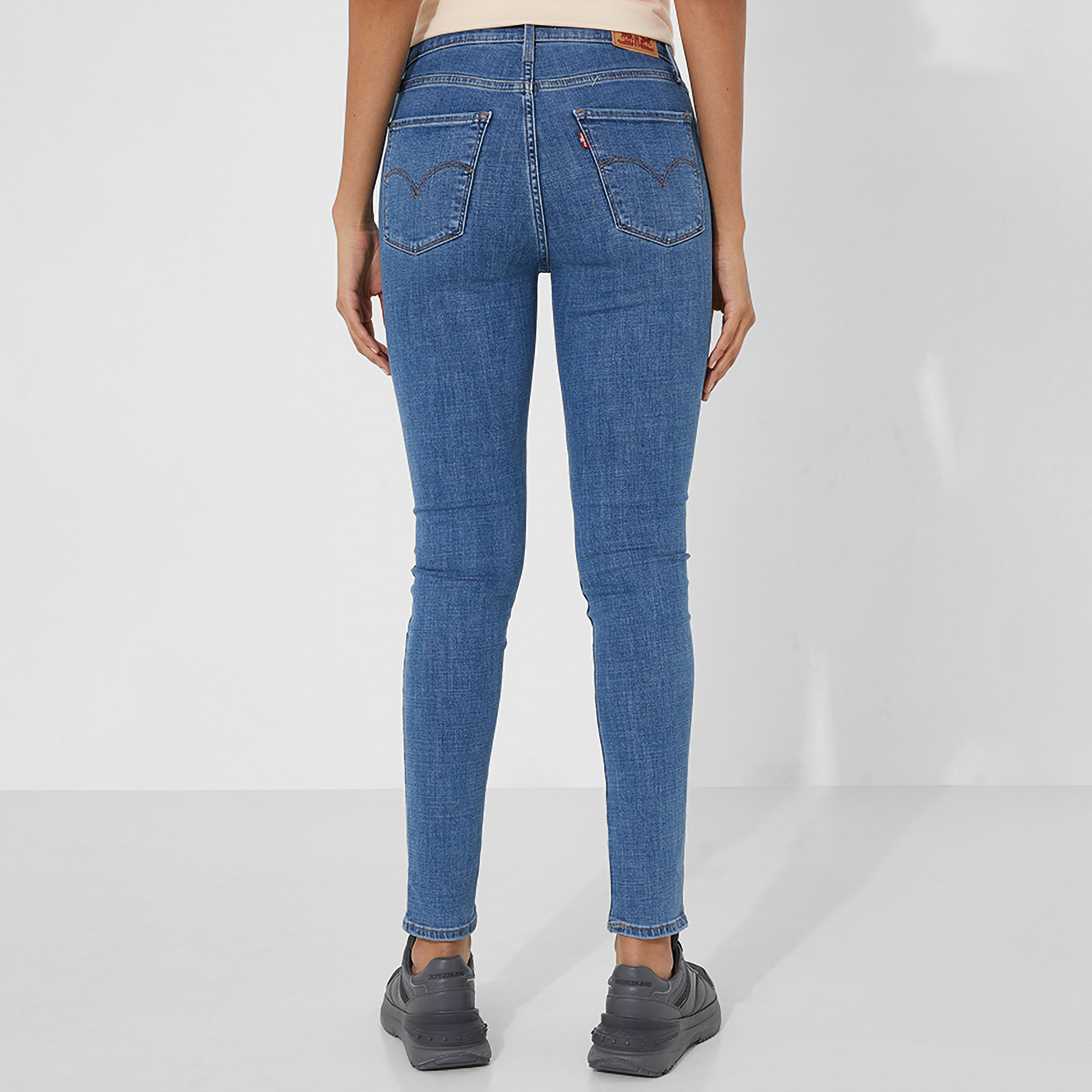Levi's Blue Skinny Fit High-Rise Pocket Detail Jeans-women-clothing-bottoms-jeans-image-2